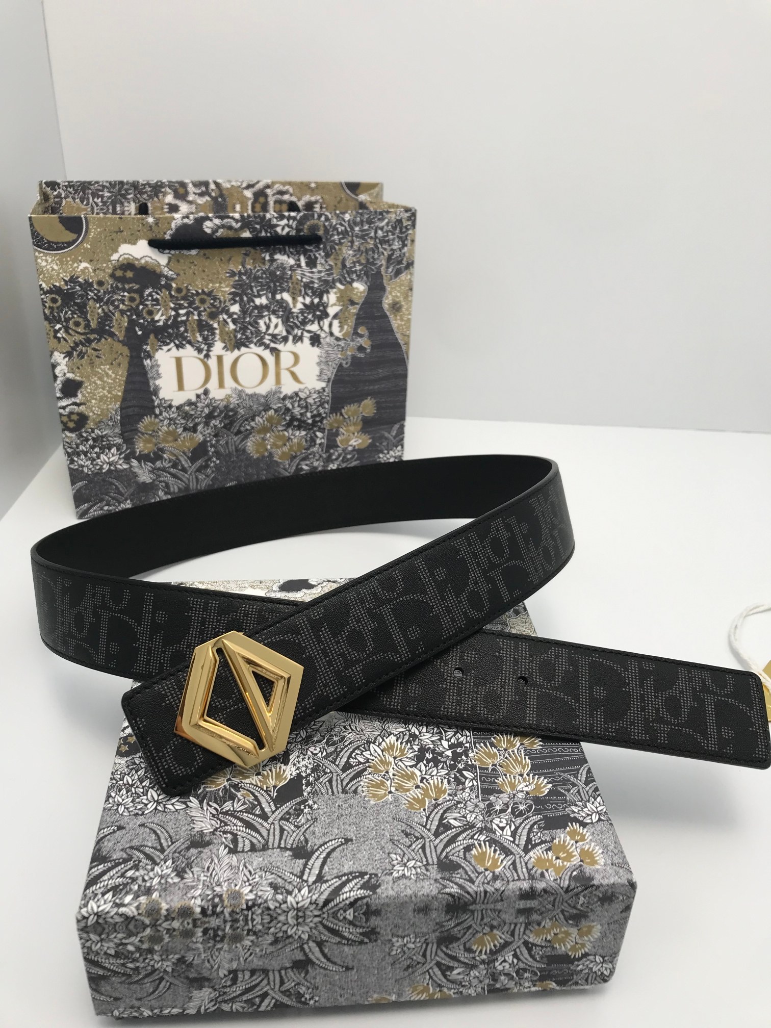 Dior Male Basic Belt Cow Leather Adjustable L