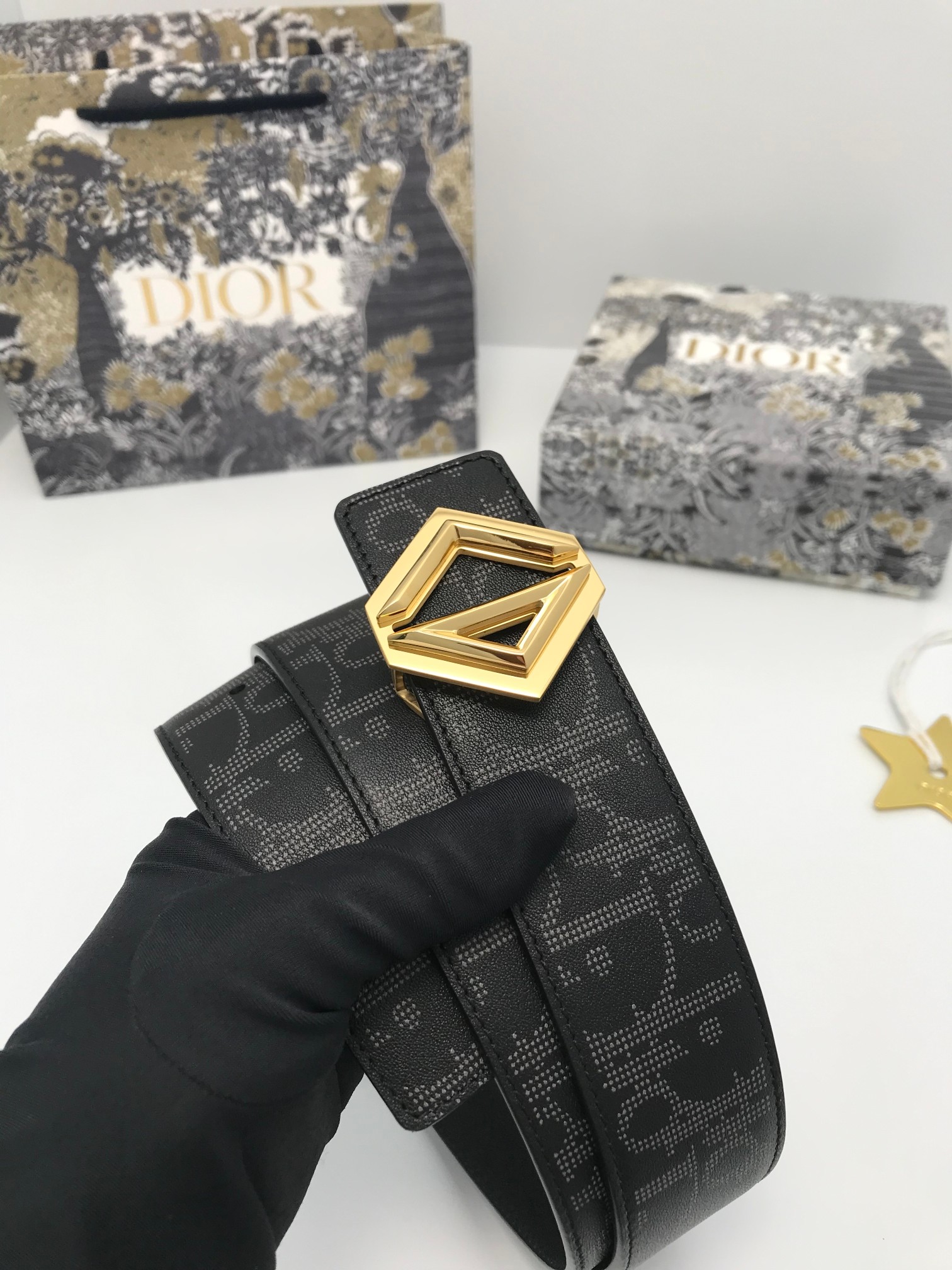 Dior Male Basic Belt Cow Leather Adjustable L