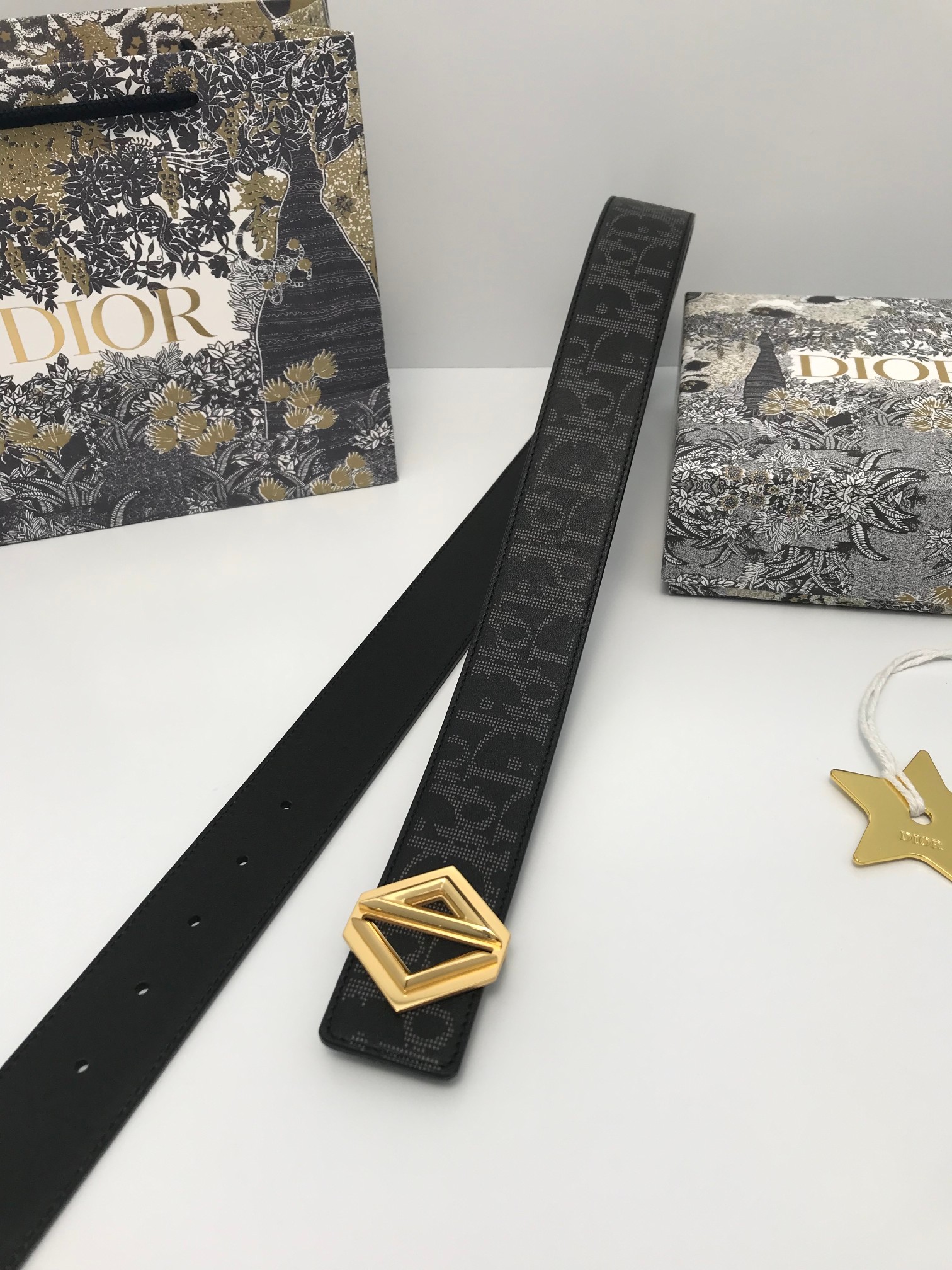 Dior Male Basic Belt Cow Leather Adjustable L