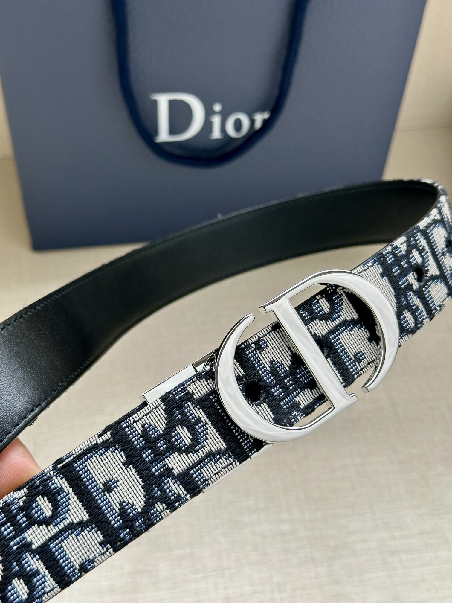 Dior Female Basic Belt Cow Leather Gold 30mm-m-l