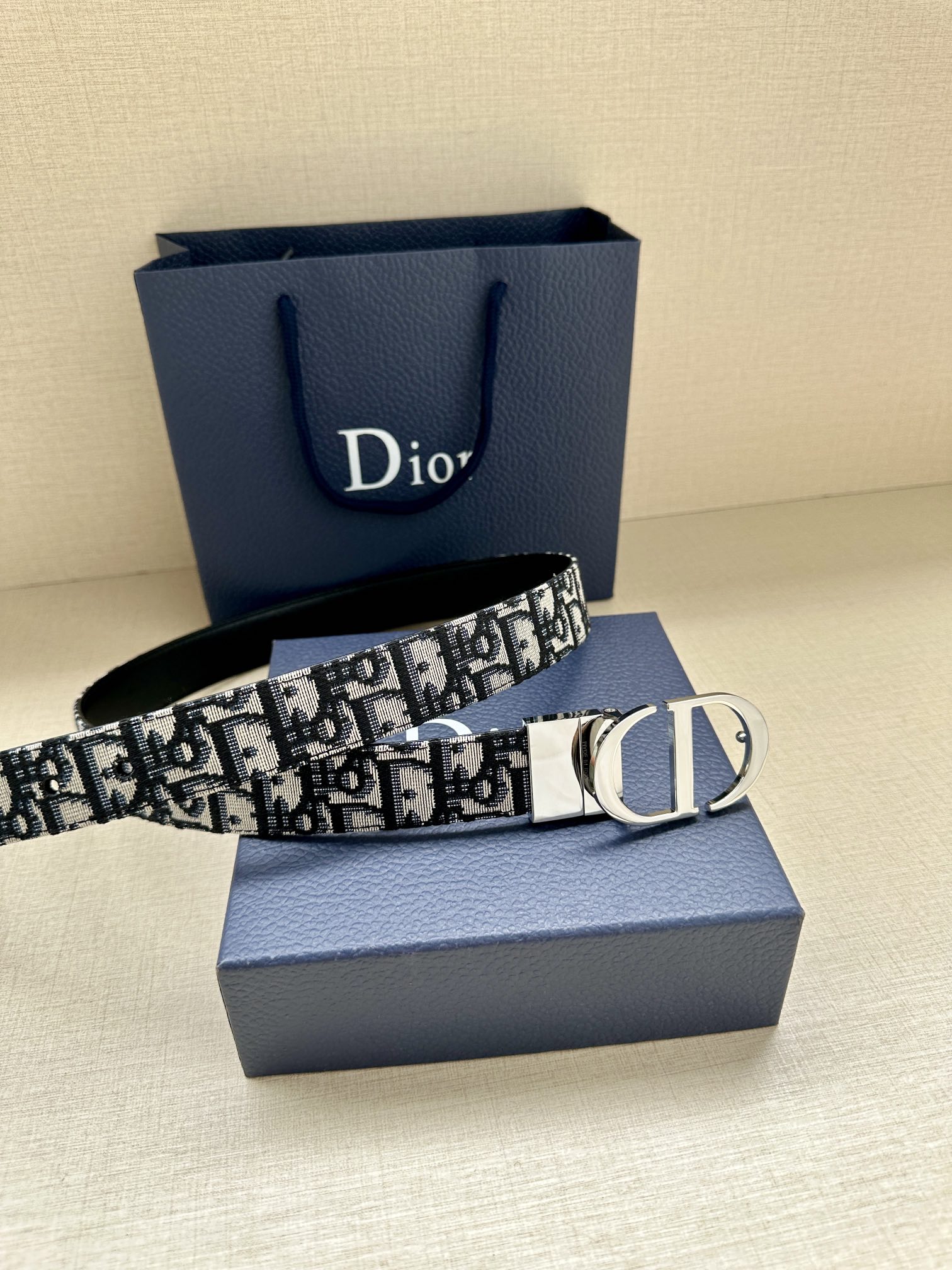 Dior Female Basic Belt Cow Leather Gold 30mm-m-l
