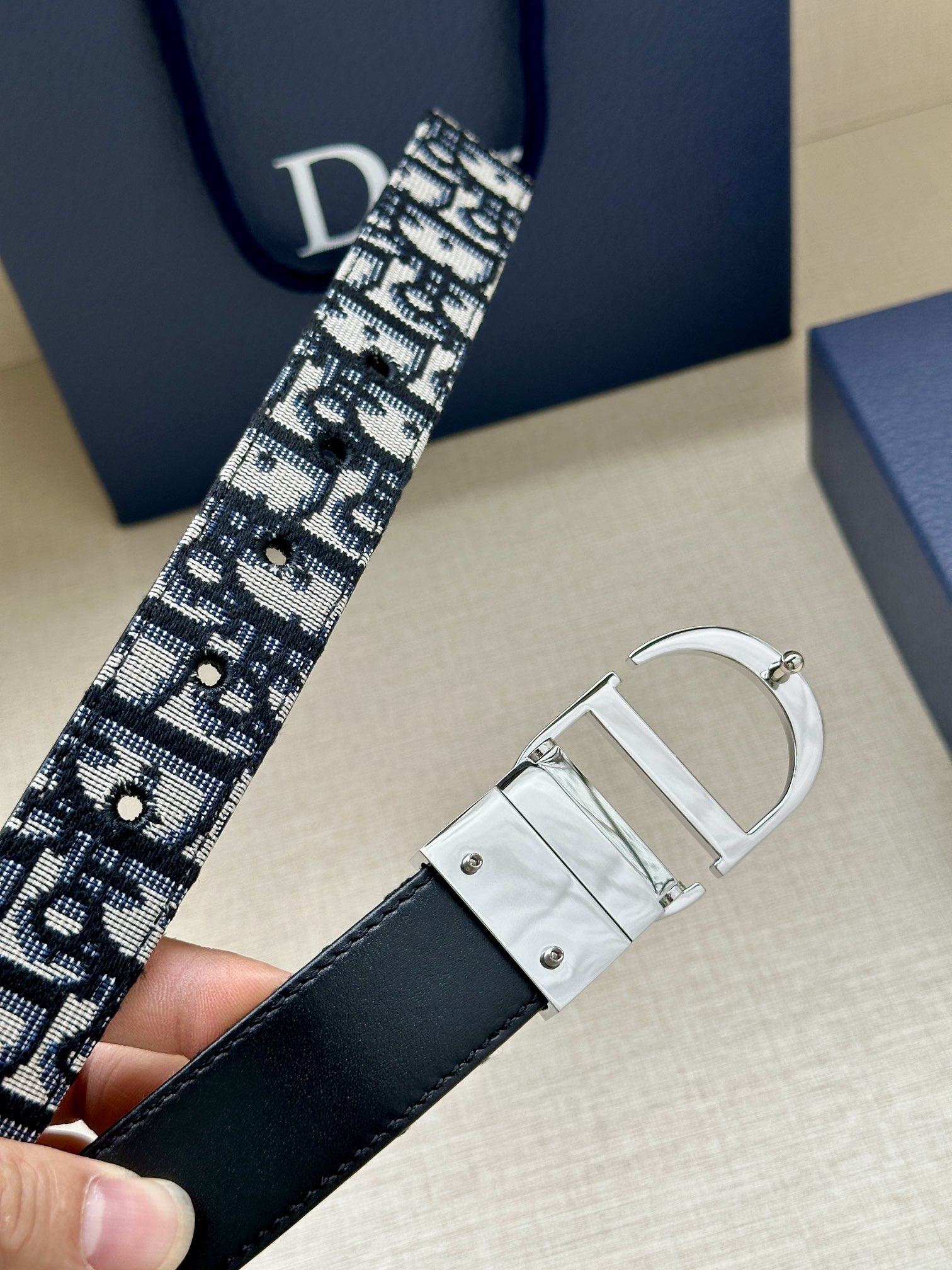 Dior Female Basic Belt Cow Leather Gold 30mm-m-l