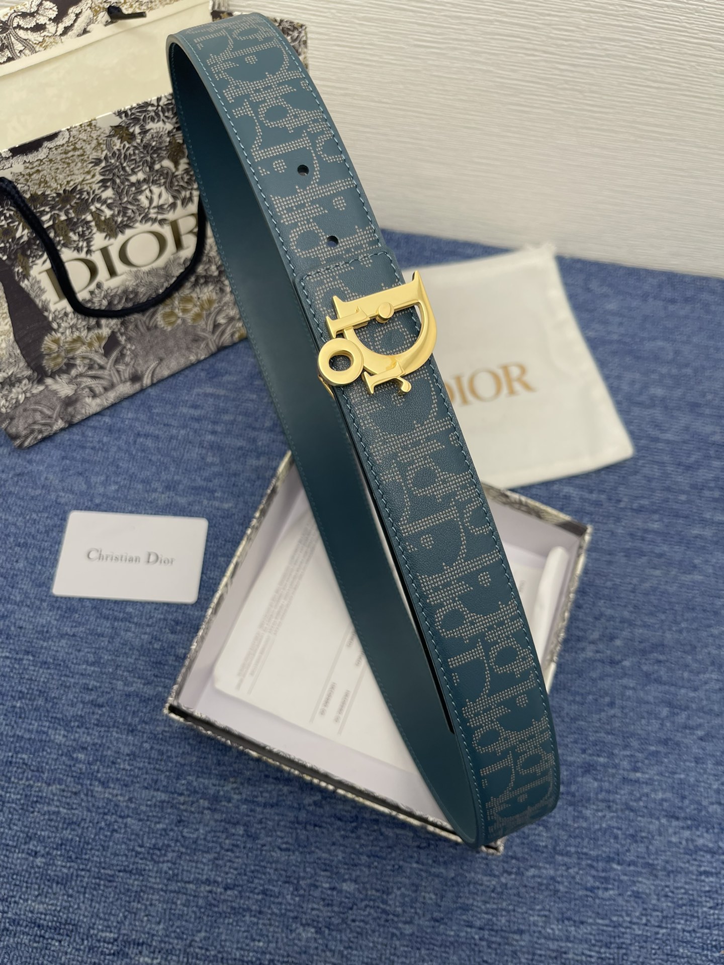 Dior Pin Buckle Belt Black Adjustable M