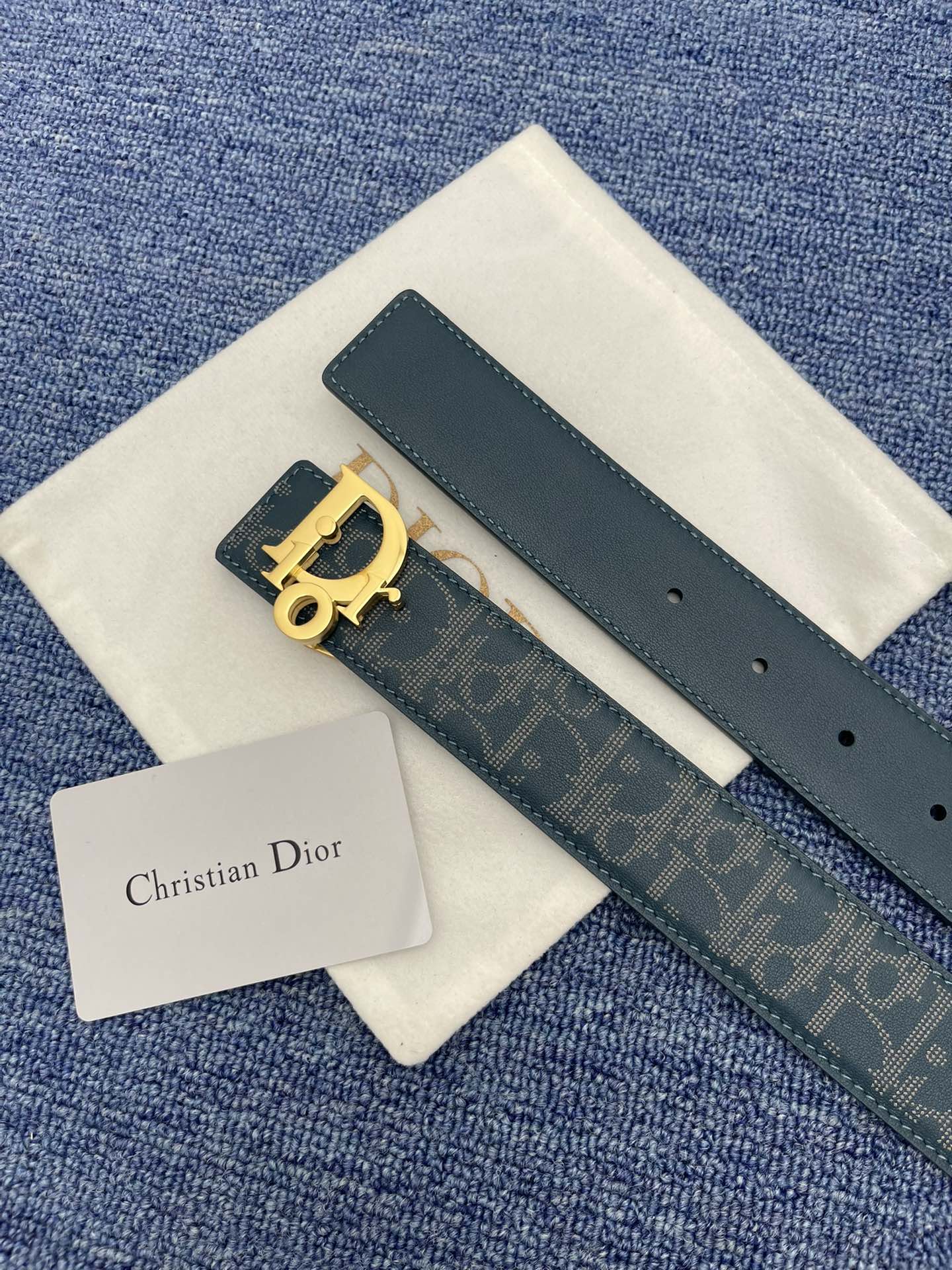 Dior Pin Buckle Belt Black Adjustable M
