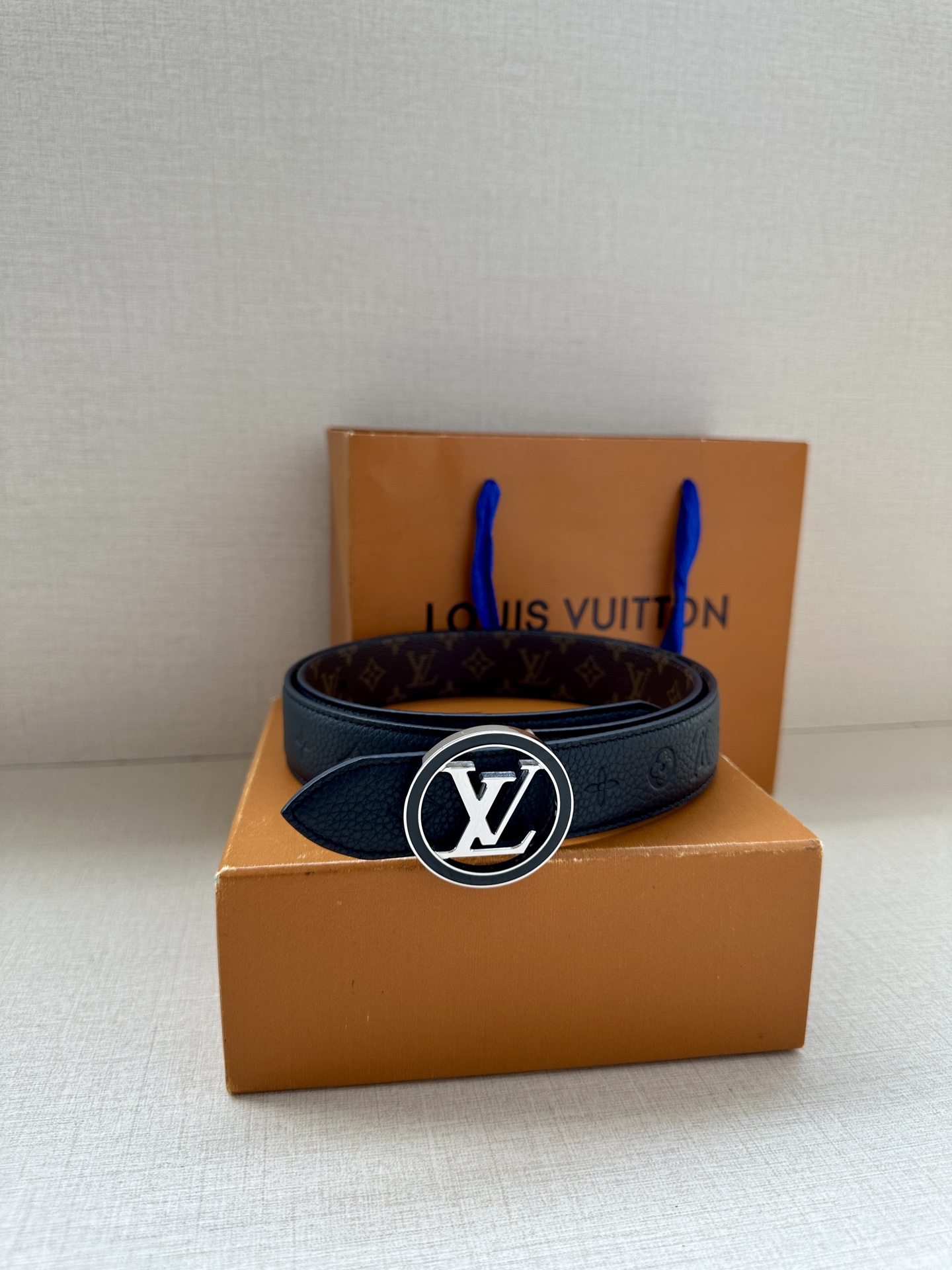 Louis Vuitton Female Basic Belt Cow Leather M-l
