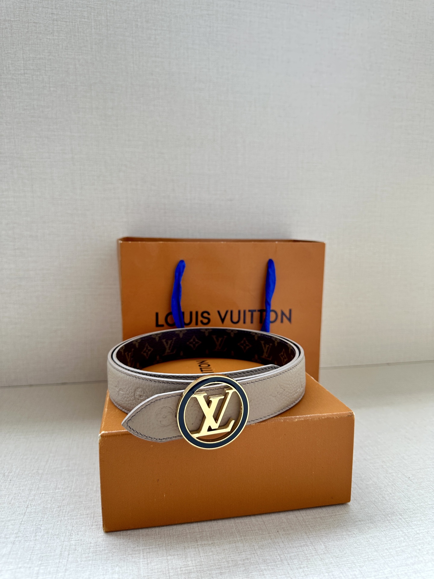 Louis Vuitton Female Basic Belt Cow Leather M-l