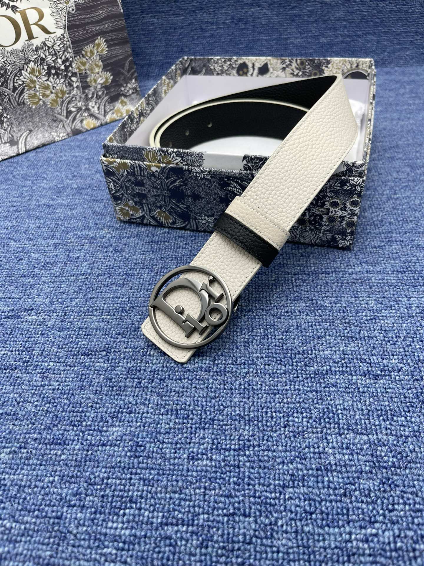 Dior Basic Belt Cow Leather Black Adjustable S-m