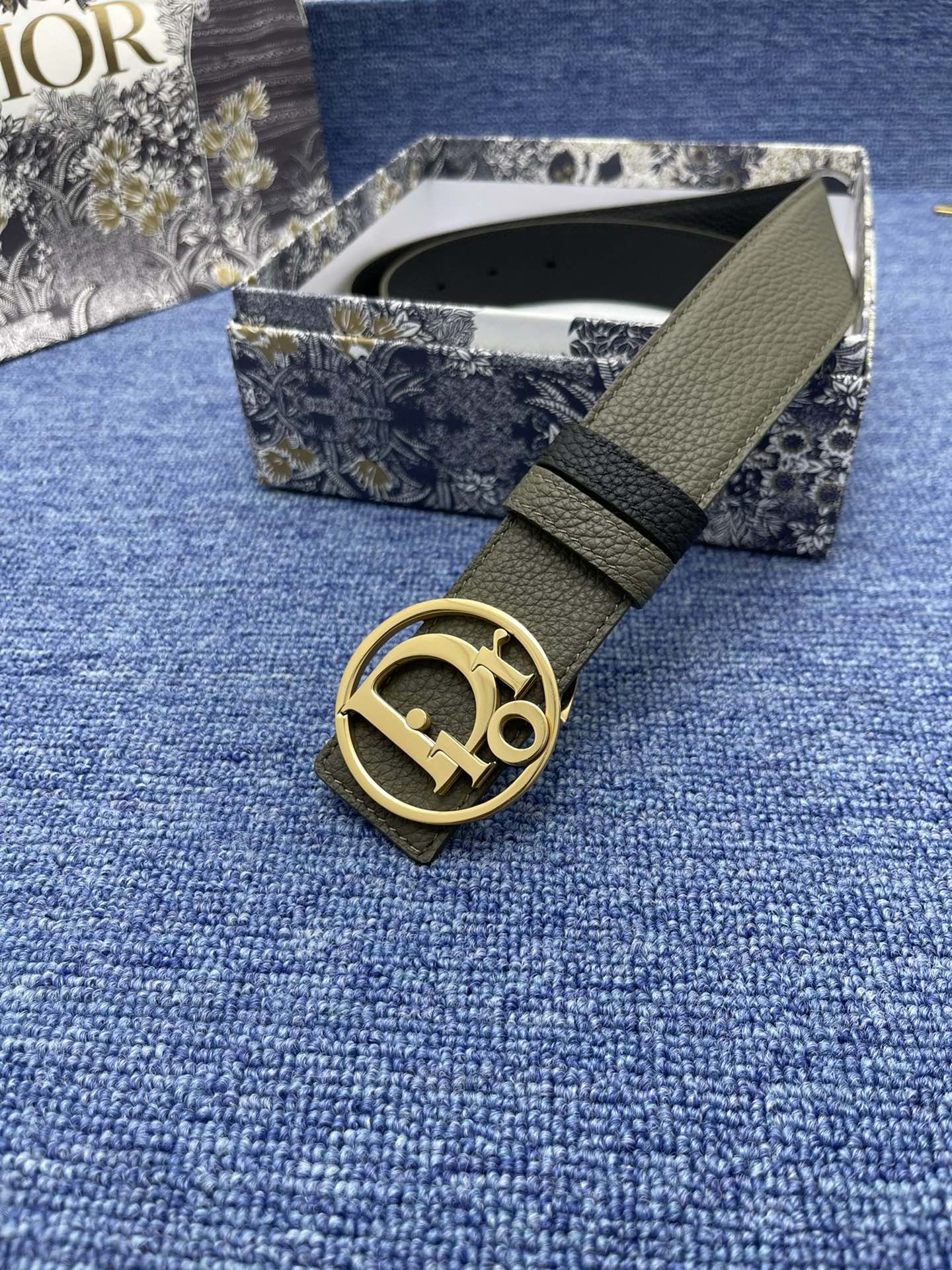 Dior Basic Belt Cow Leather Black Adjustable S-m