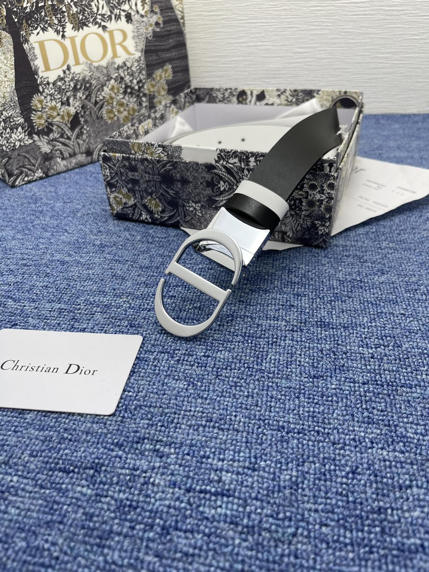 Dior Female Basic Belt Cow Leather Black Adjustable S-m