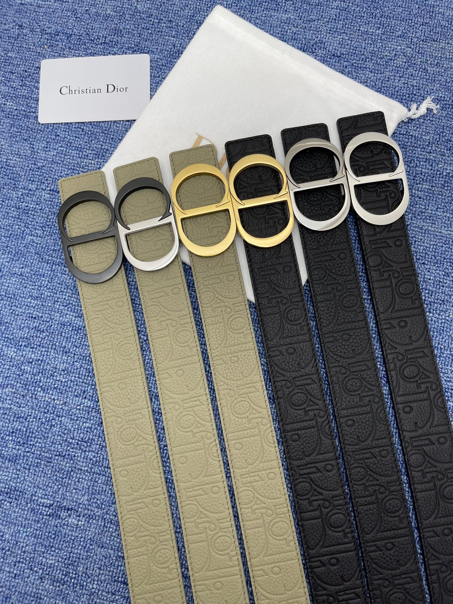 Dior Basic Belt Cow Leather Black Adjustable L