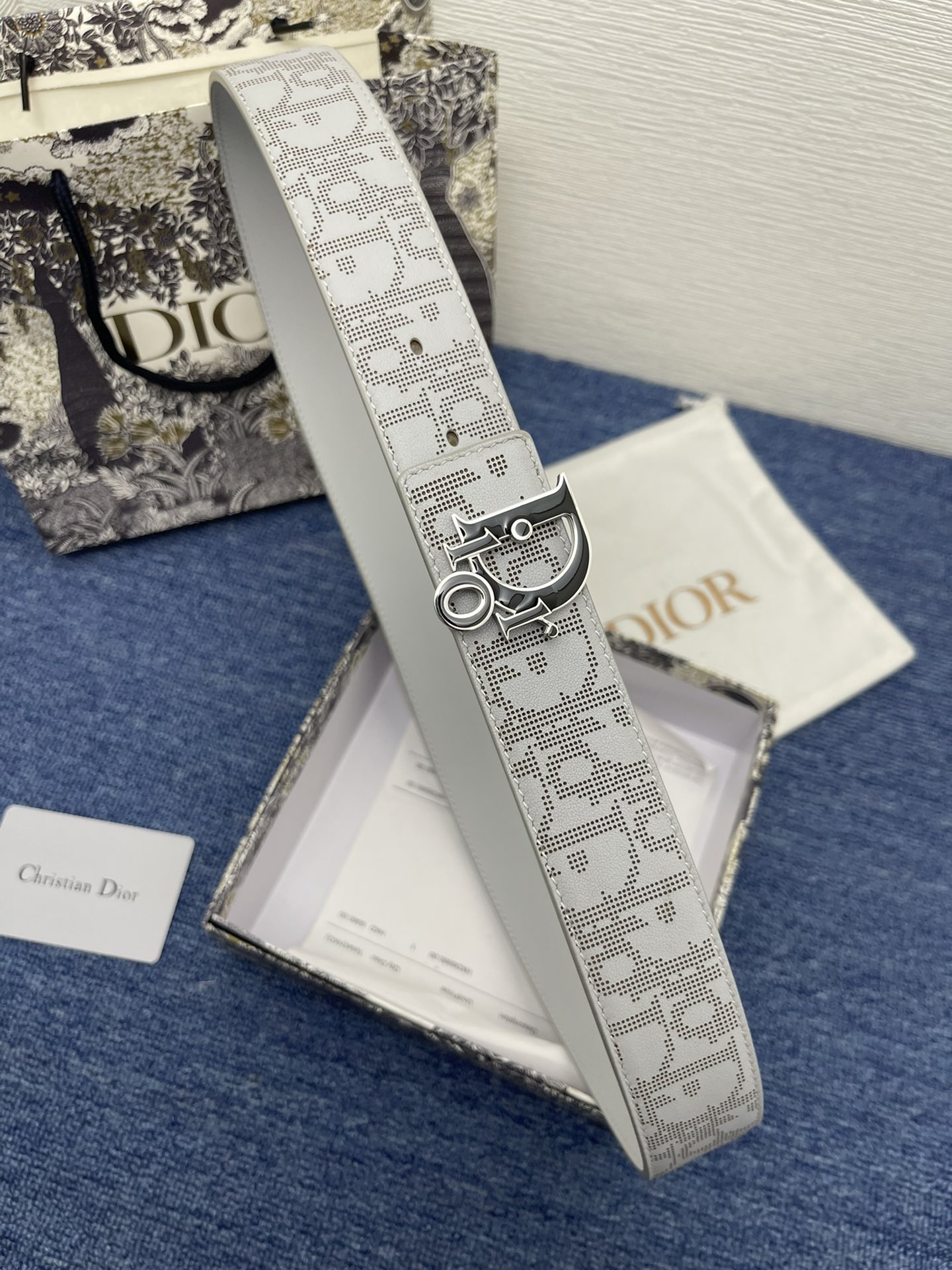 Dior Pin Buckle Belt Black Adjustable M