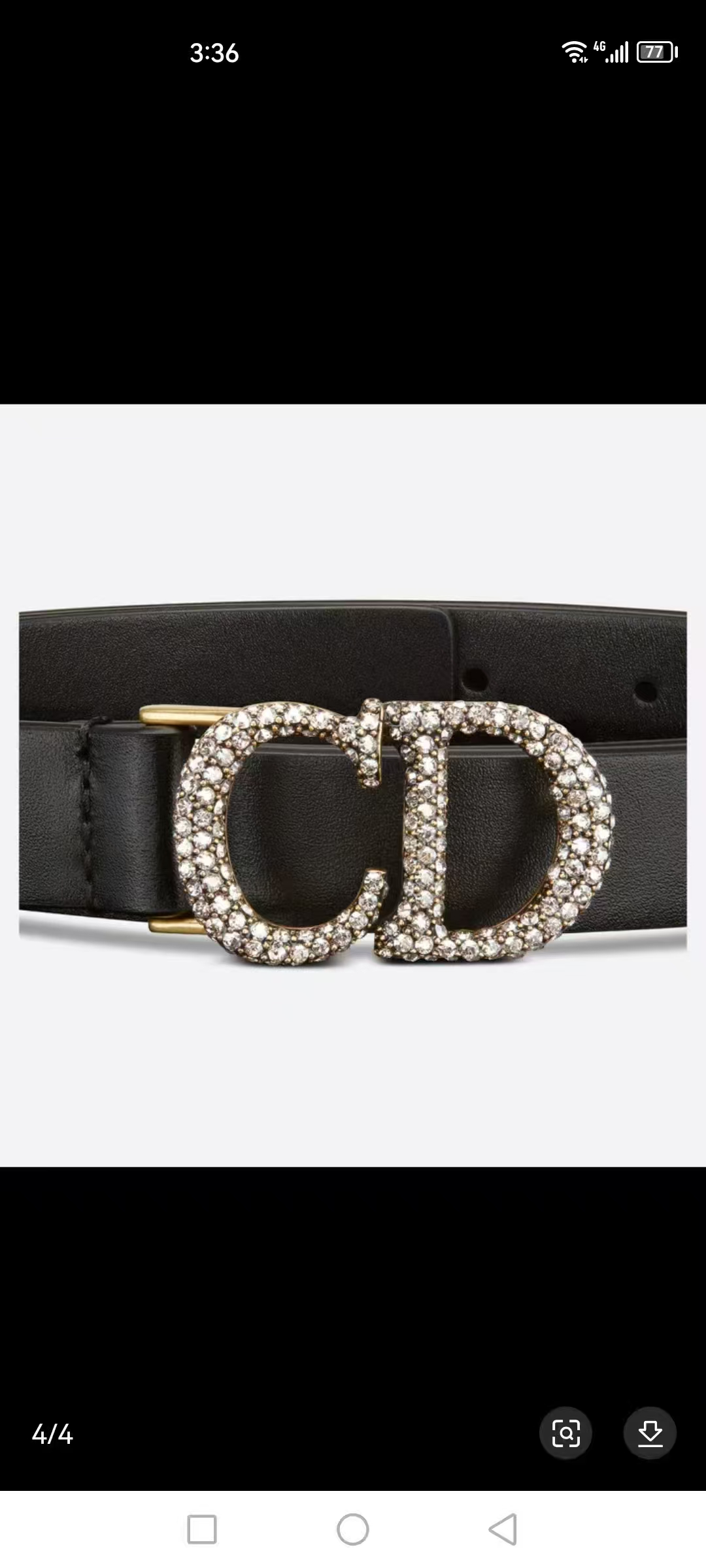 Dior Female Basic Belt Cow Leather Black M