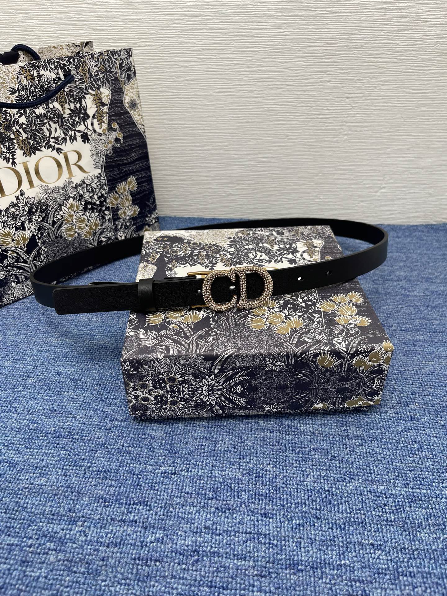 Dior Female Basic Belt Cow Leather Black M