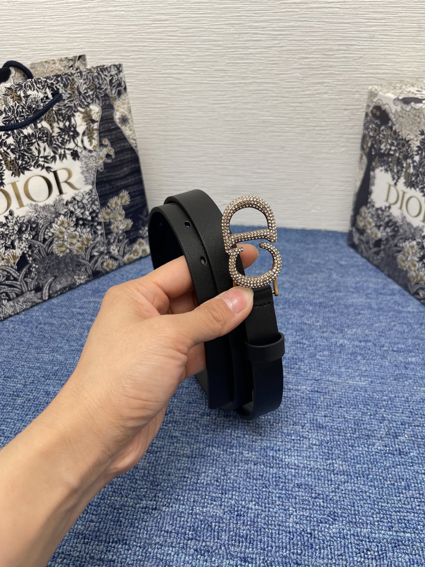 Dior Female Basic Belt Cow Leather Black M