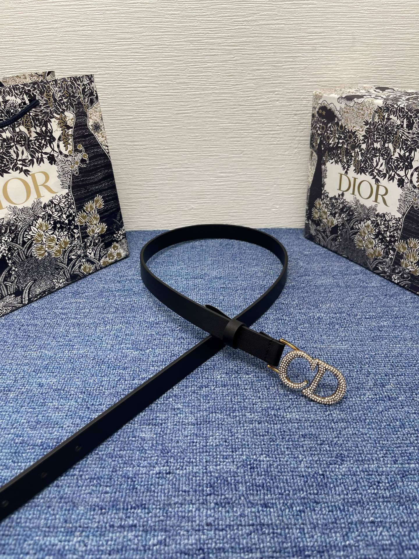 Dior Female Basic Belt Cow Leather Black M