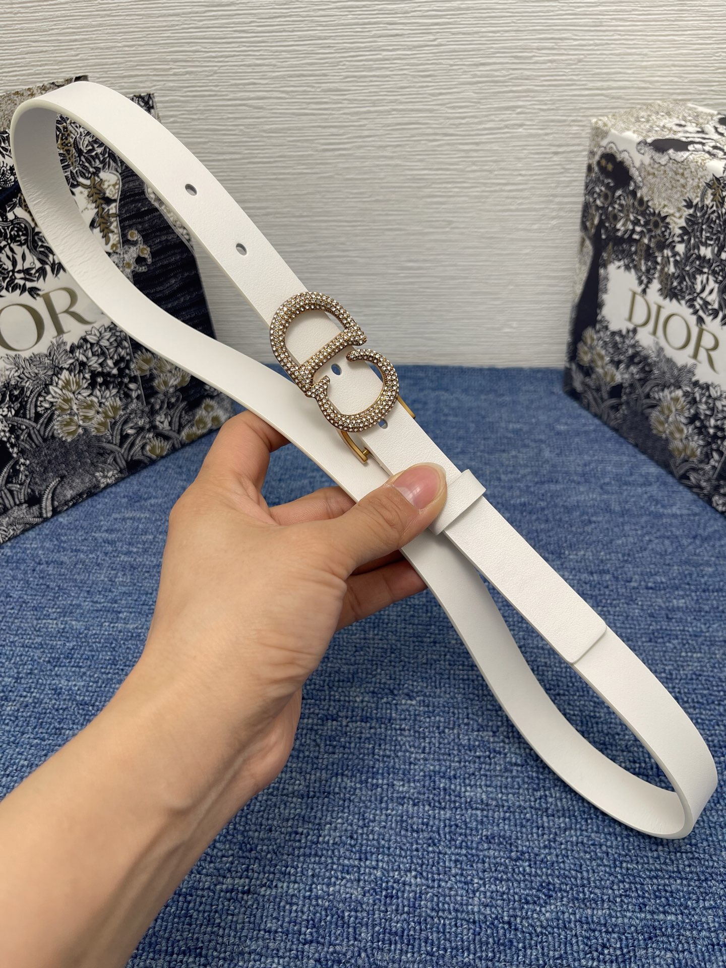 Dior Female Basic Belt Cow Leather Black M