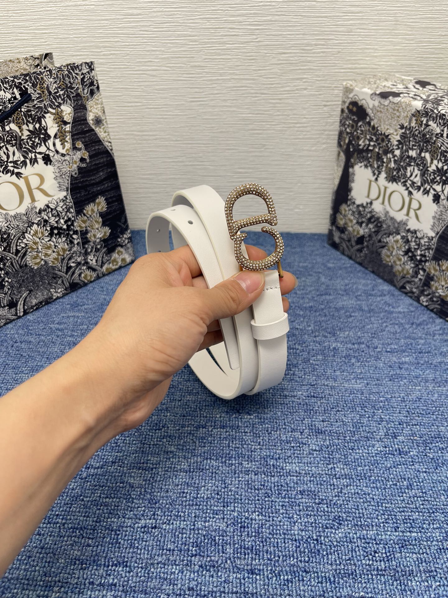 Dior Female Basic Belt Cow Leather Black M