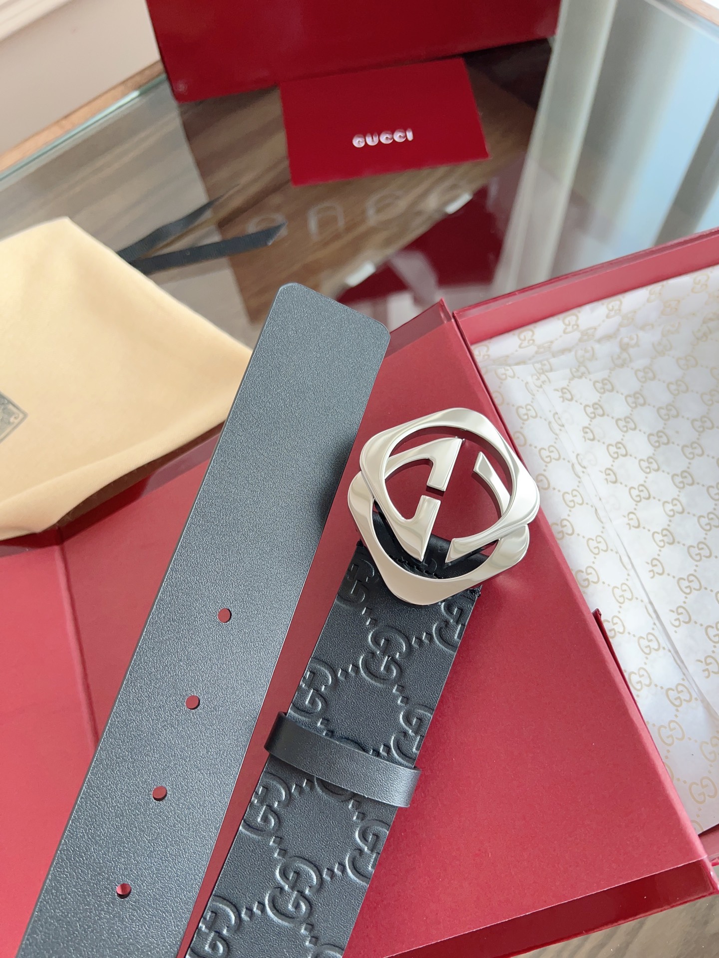 Gucci Basic Belt Black M