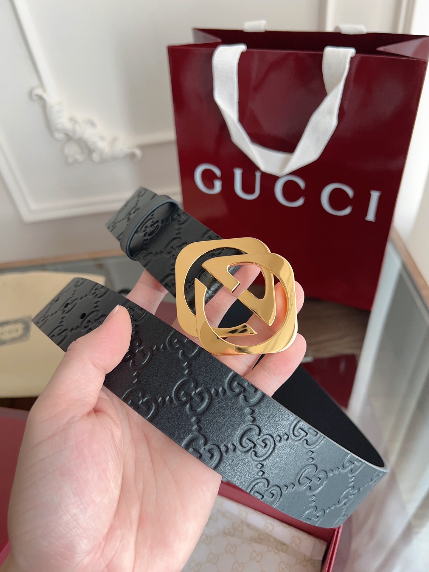 Gucci Basic Belt Black M
