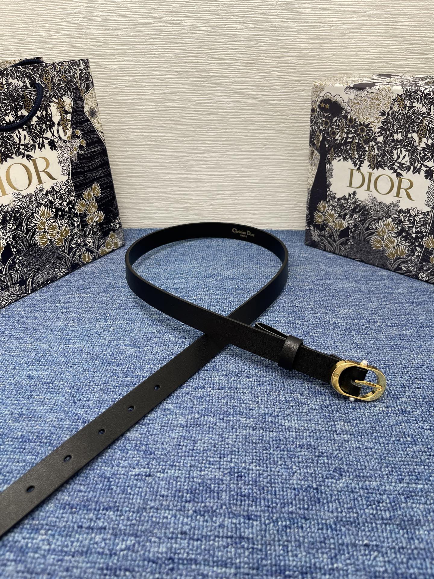 Dior Female Basic Belt Cow Leather Black S-m