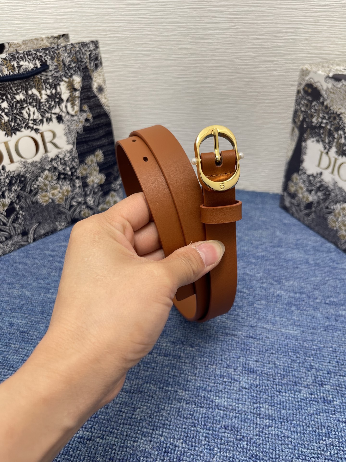 Dior Female Basic Belt Cow Leather Black S-m