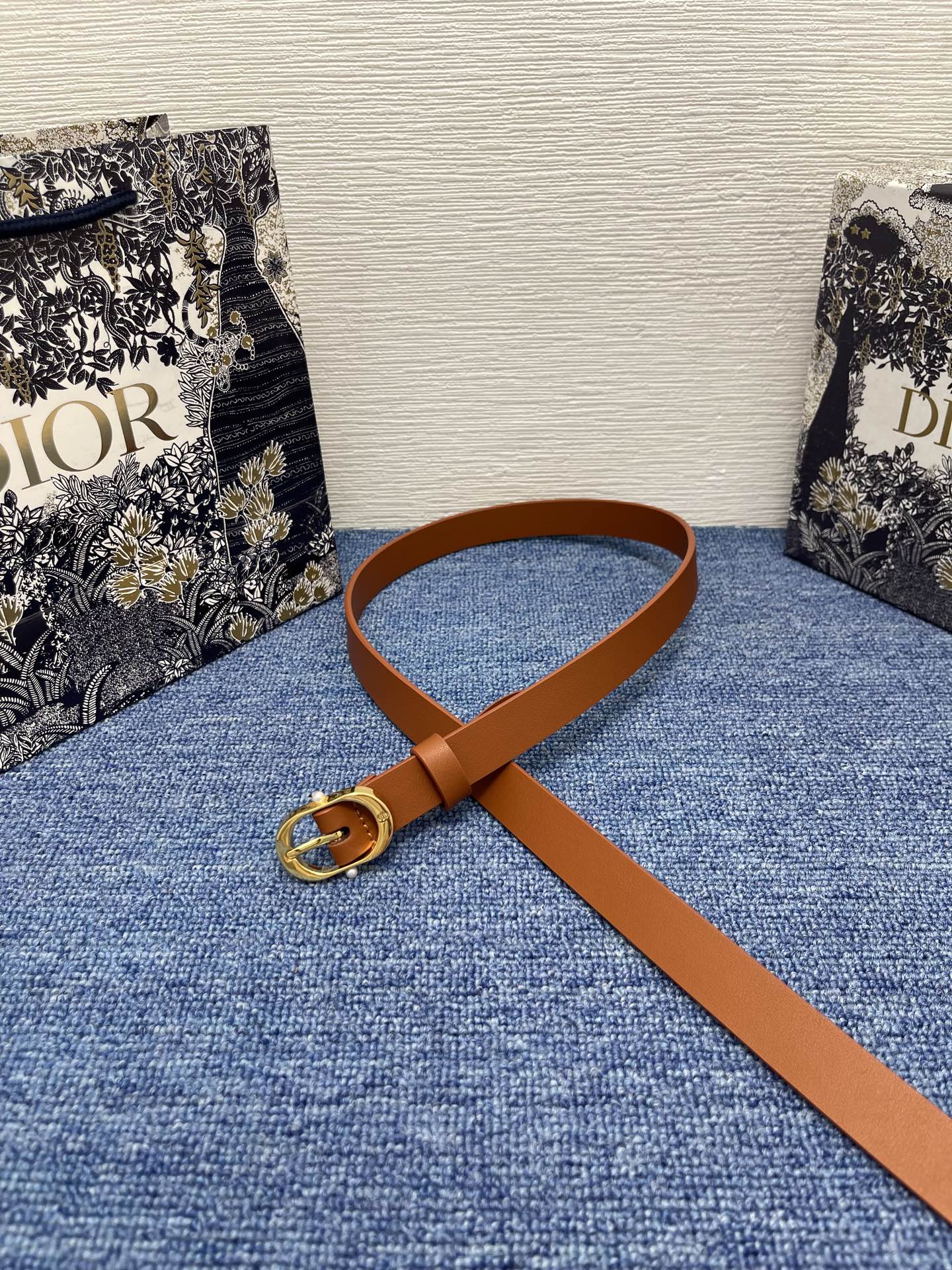 Dior Female Basic Belt Cow Leather Black S-m