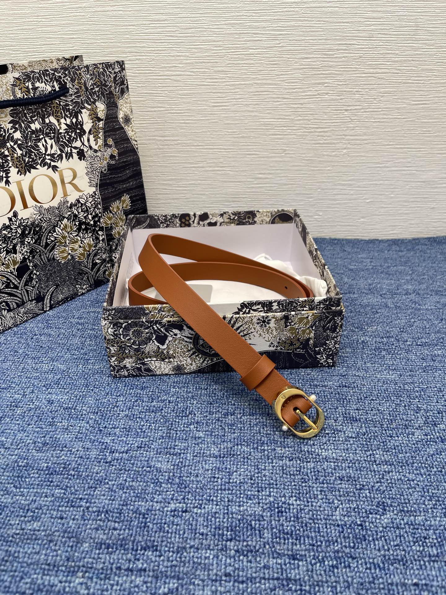 Dior Female Basic Belt Cow Leather Black S-m