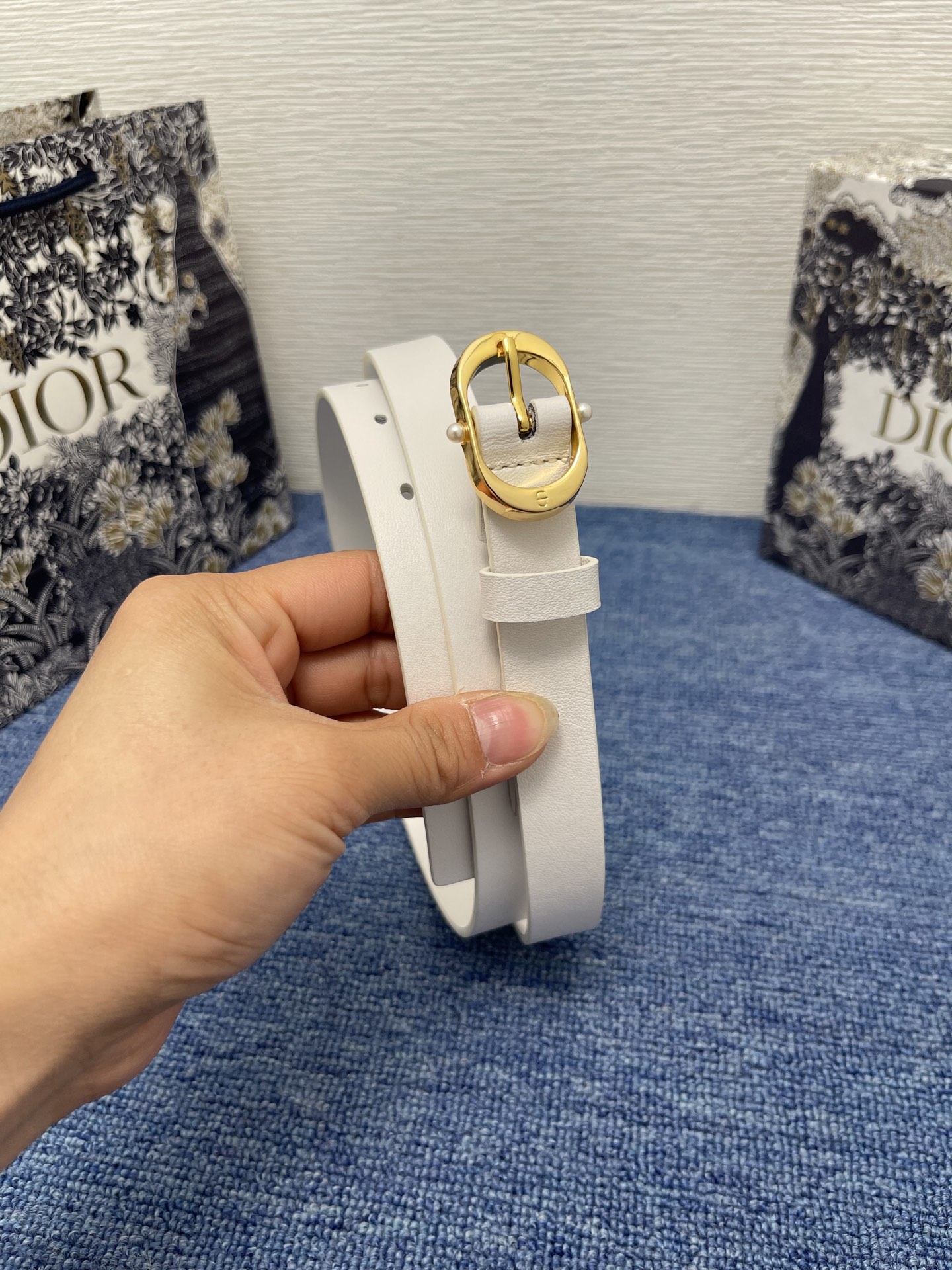 Dior Female Basic Belt Cow Leather Black S-m