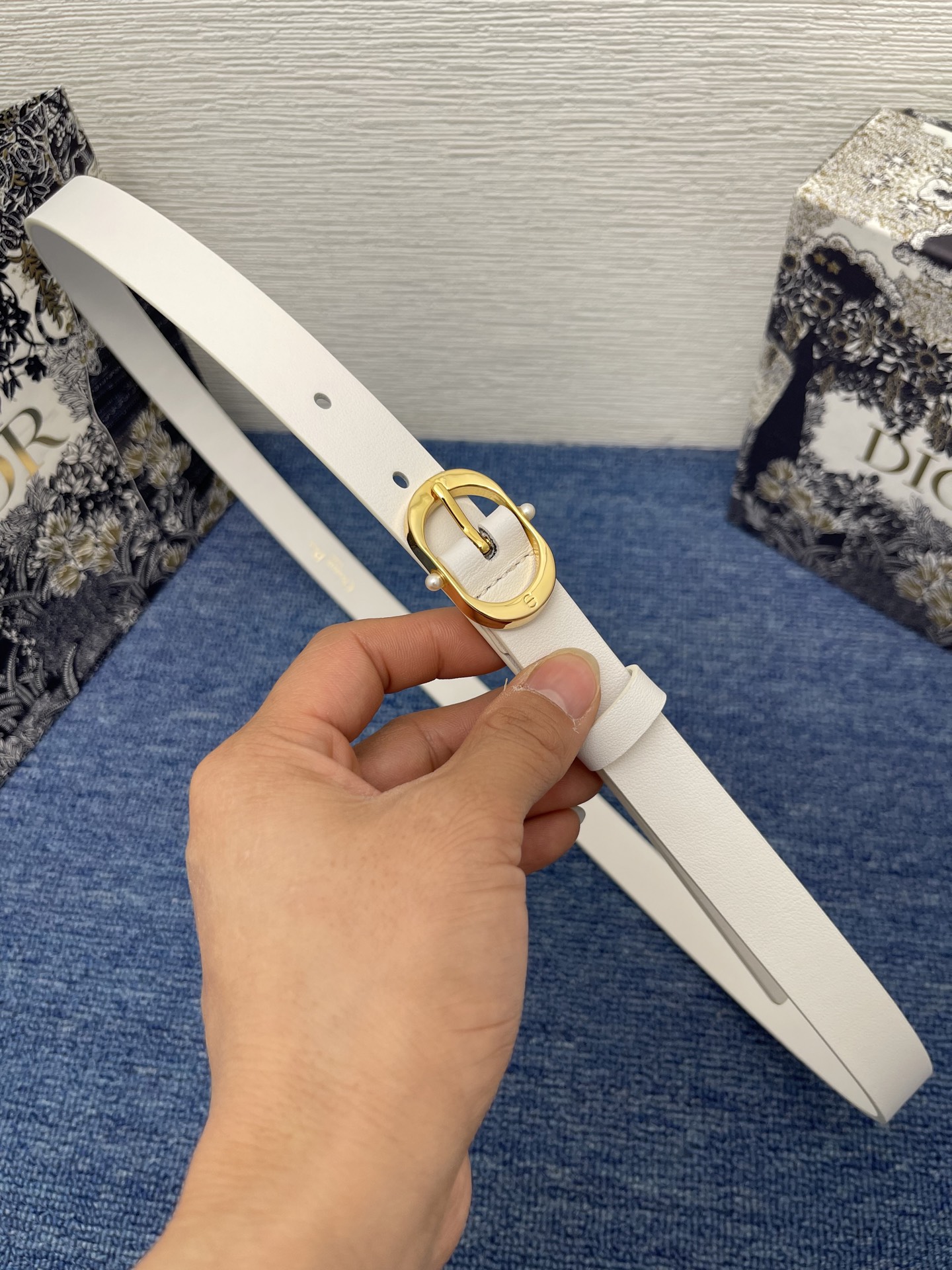 Dior Female Basic Belt Cow Leather Black S-m