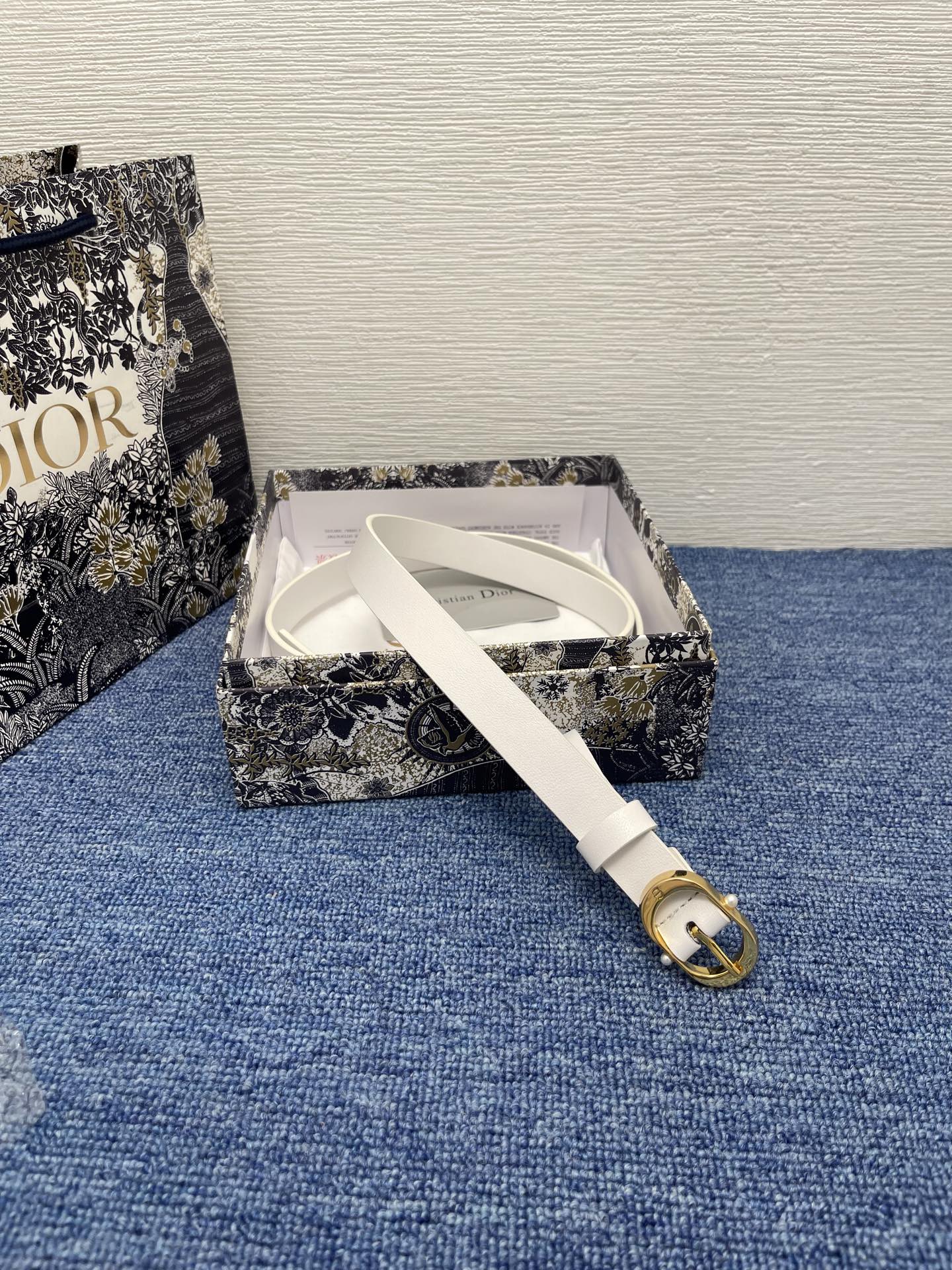 Dior Female Basic Belt Cow Leather Black S-m