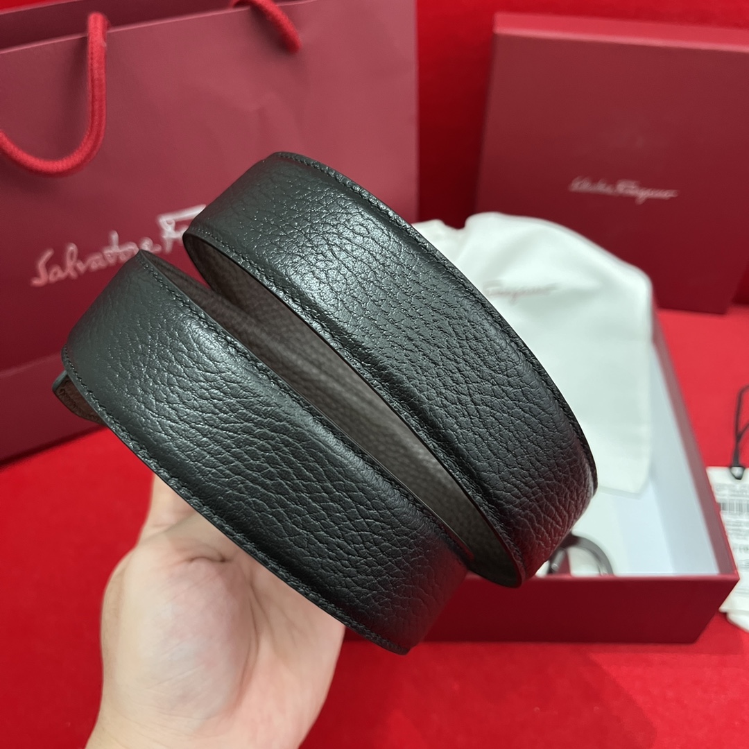 Salvatore Ferragamo Male Basic Belt Cow Leather Adjustable M