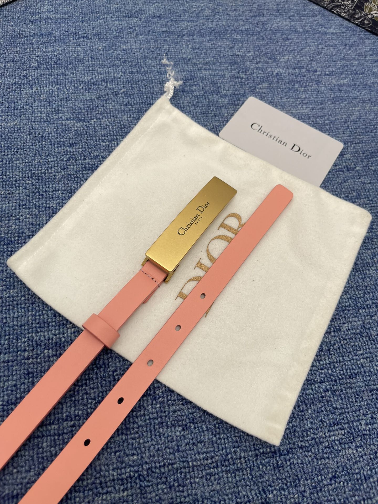 Dior Female Basic Belt Cow Leather Black S