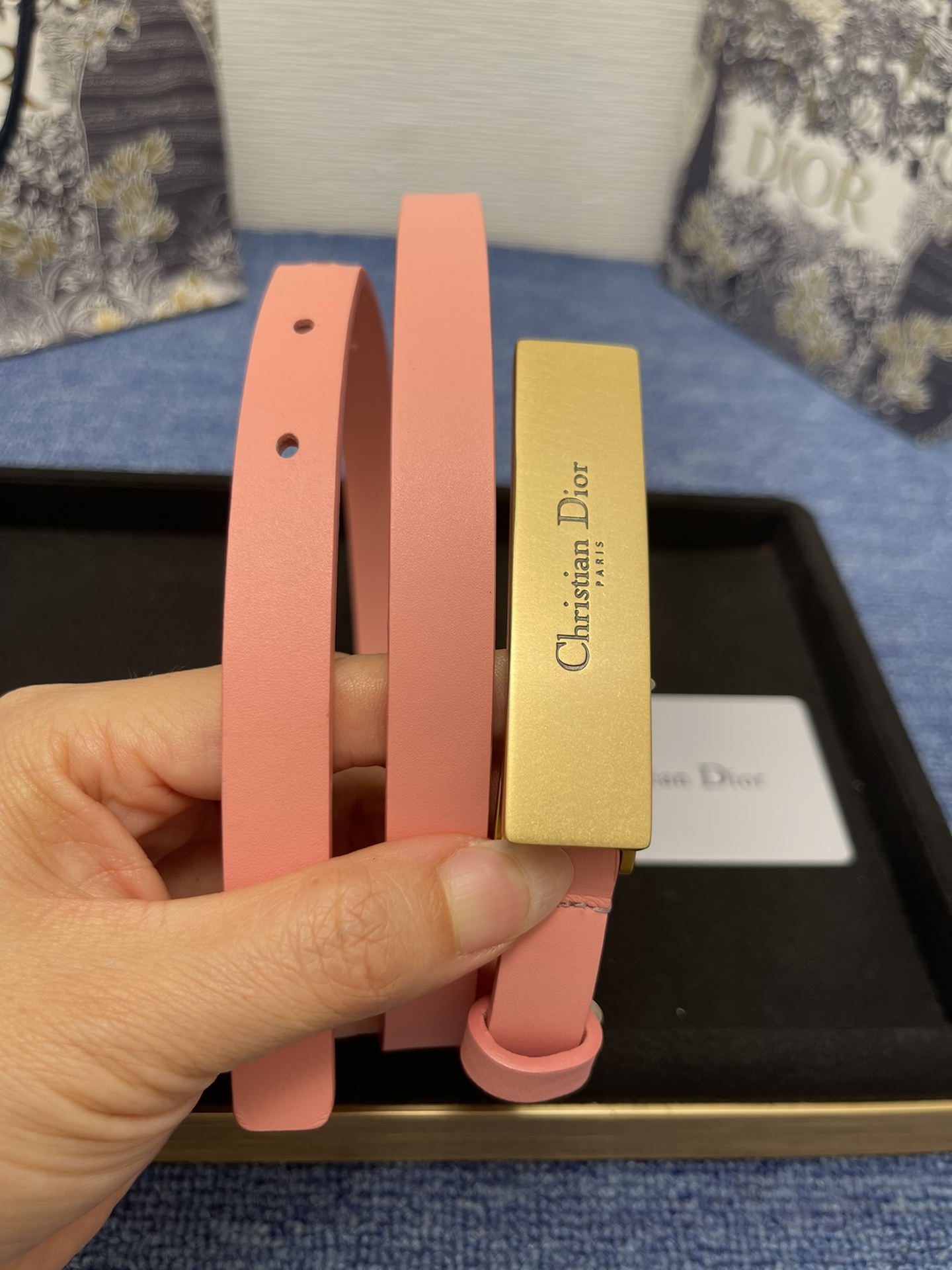 Dior Female Basic Belt Cow Leather Black S