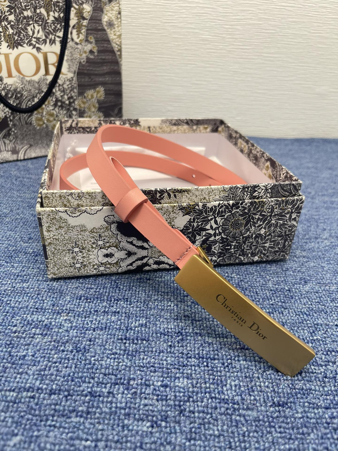 Dior Female Basic Belt Cow Leather Black S