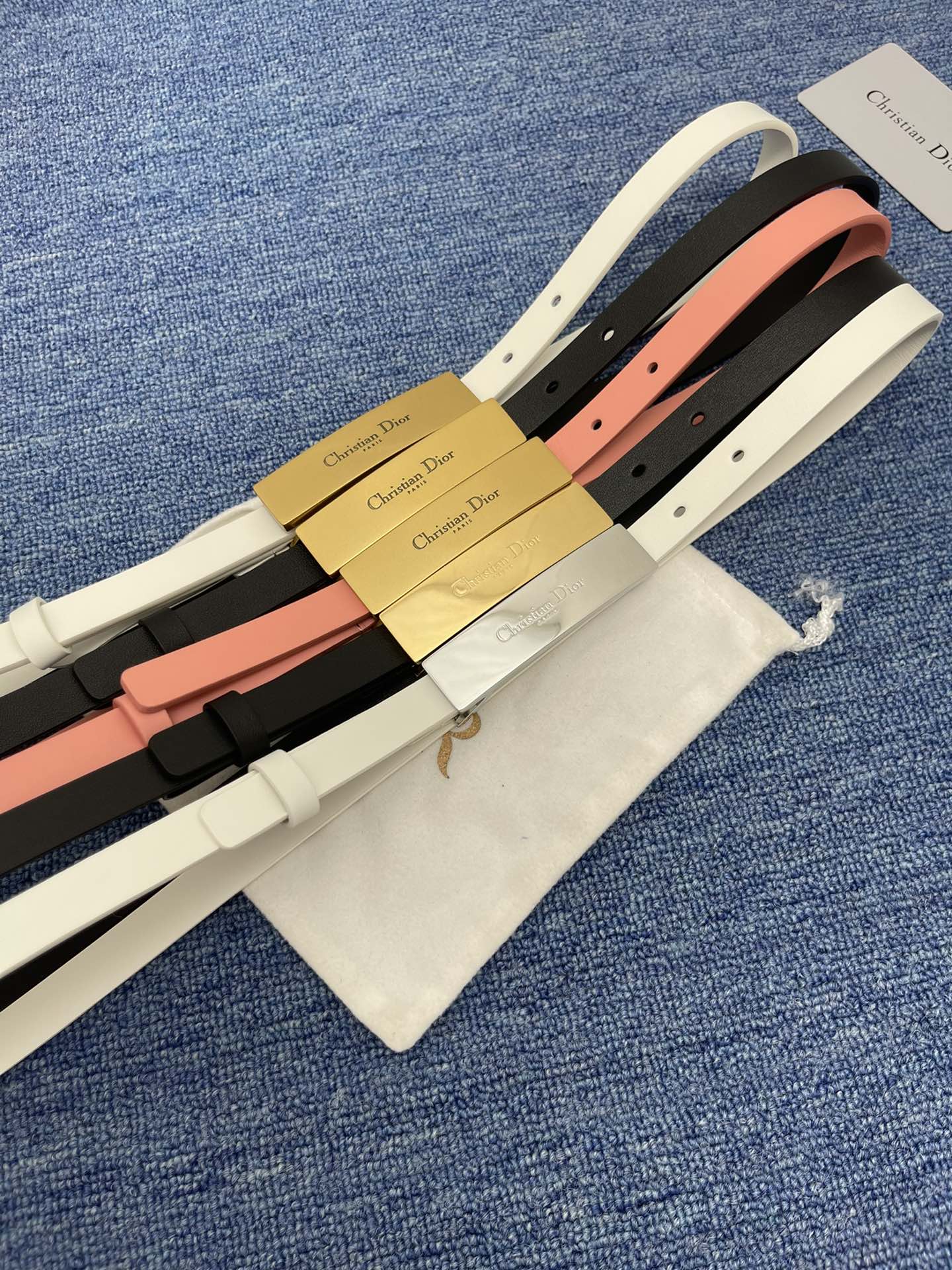 Dior Female Basic Belt Cow Leather Black S