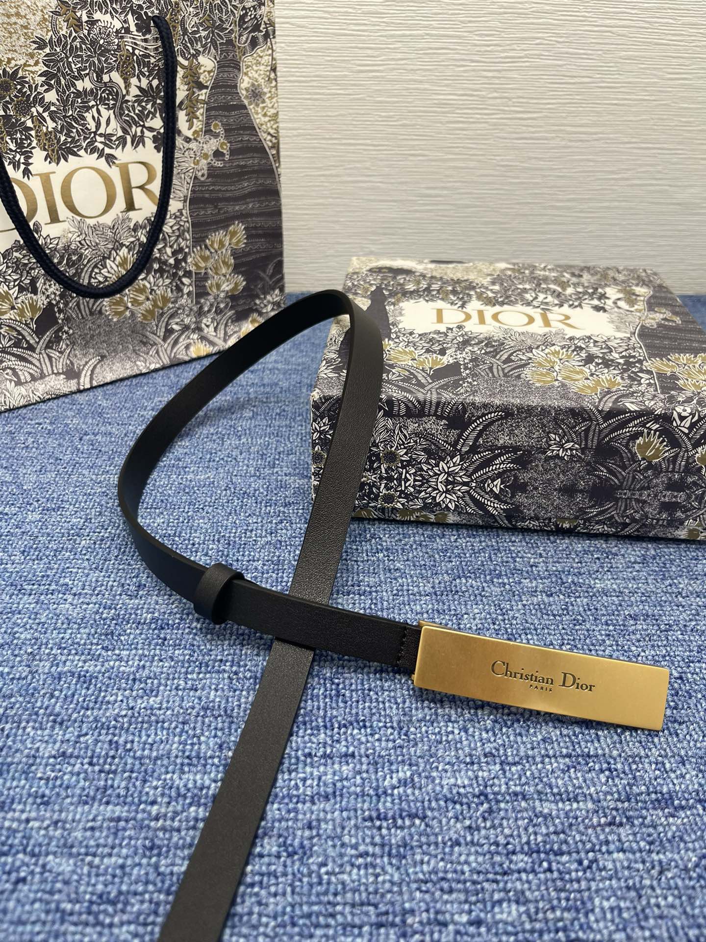 Dior Female Basic Belt Cow Leather Black S