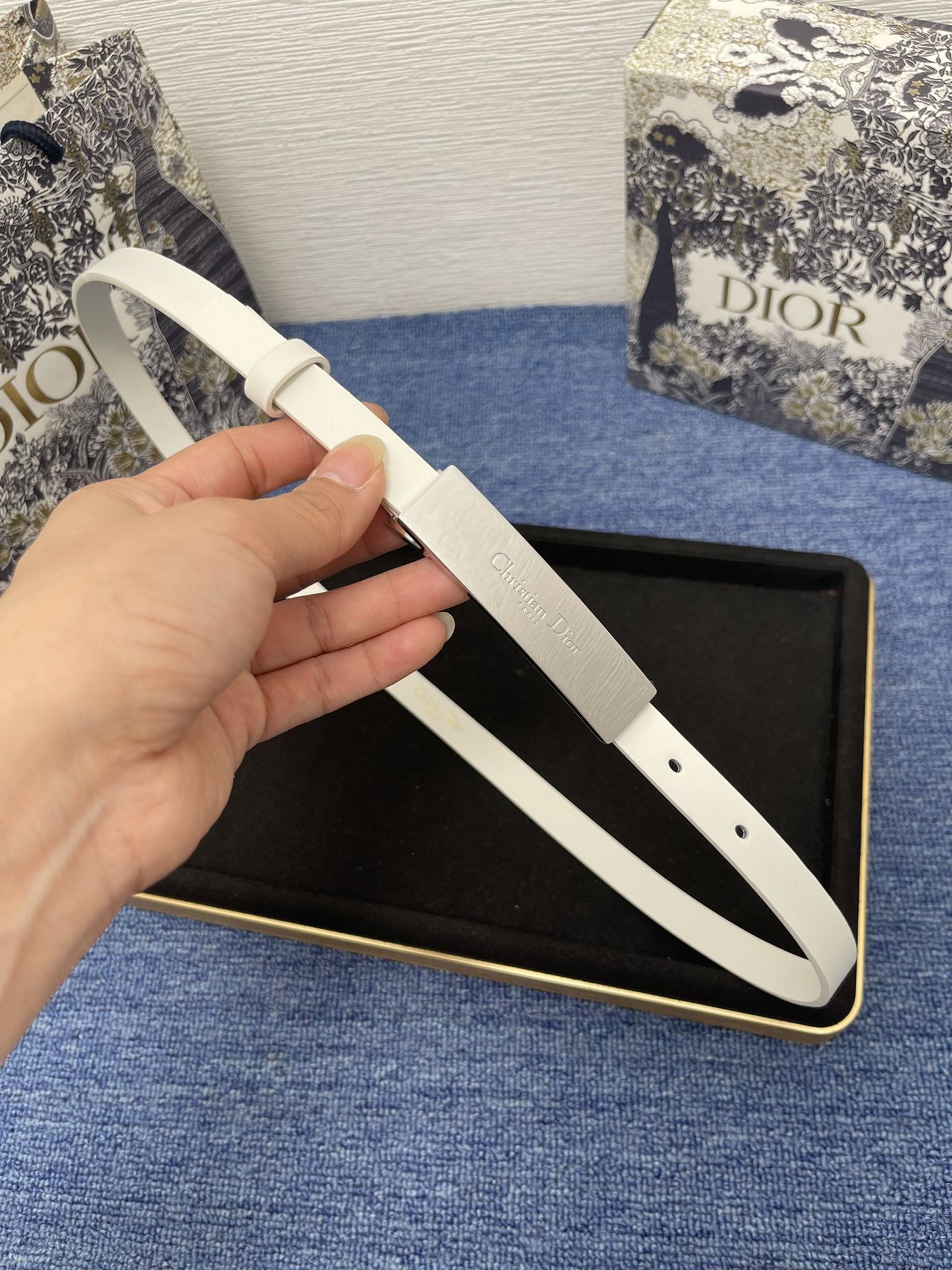 Dior Female Basic Belt Cow Leather Black S