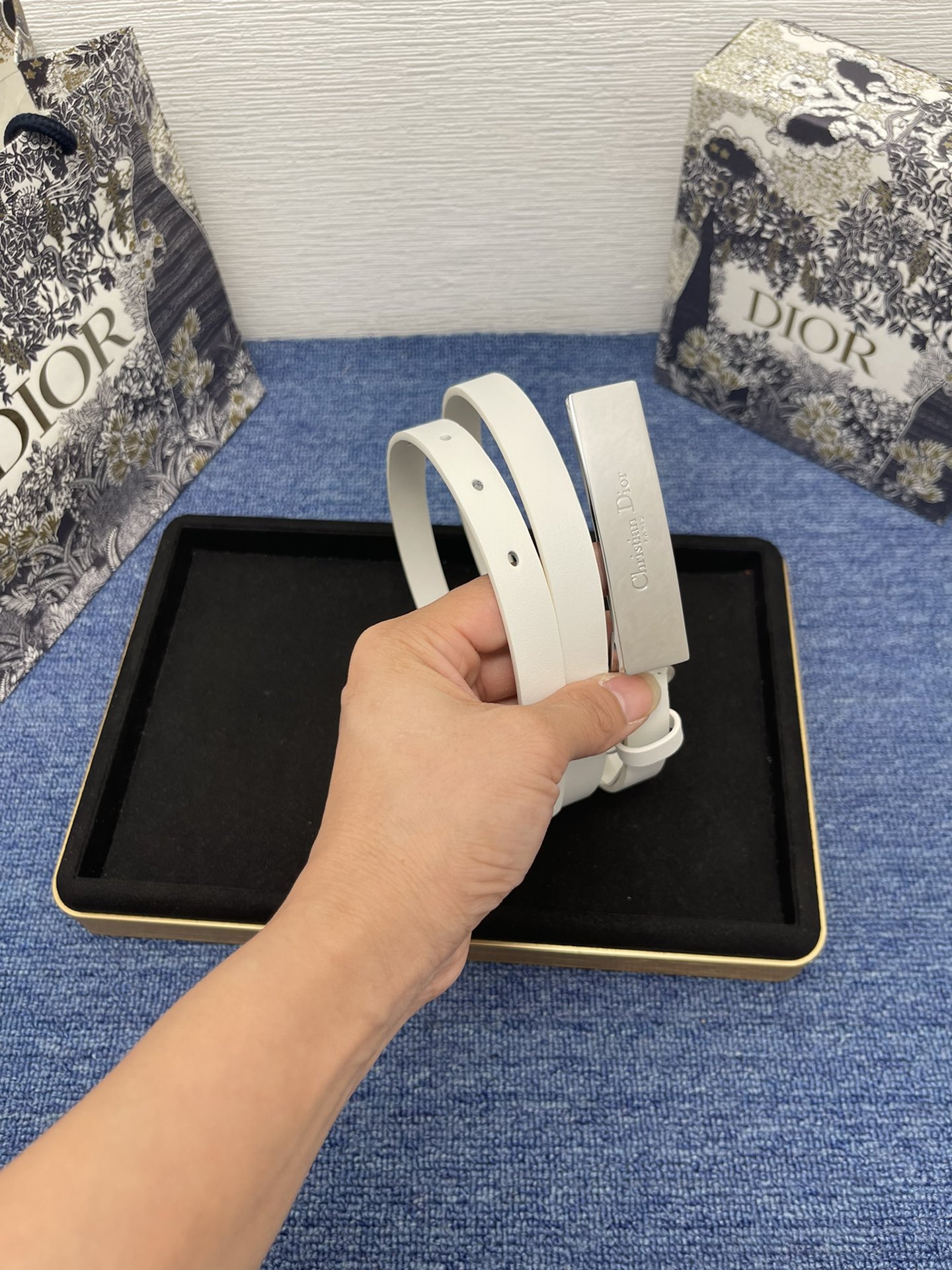 Dior Female Basic Belt Cow Leather Black S