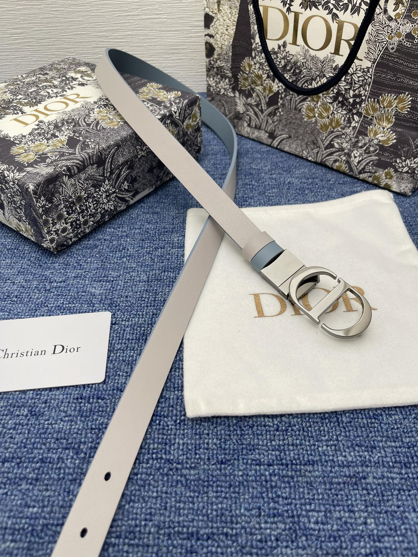 Dior Female Basic Belt Cow Leather Black Adjustable S-m