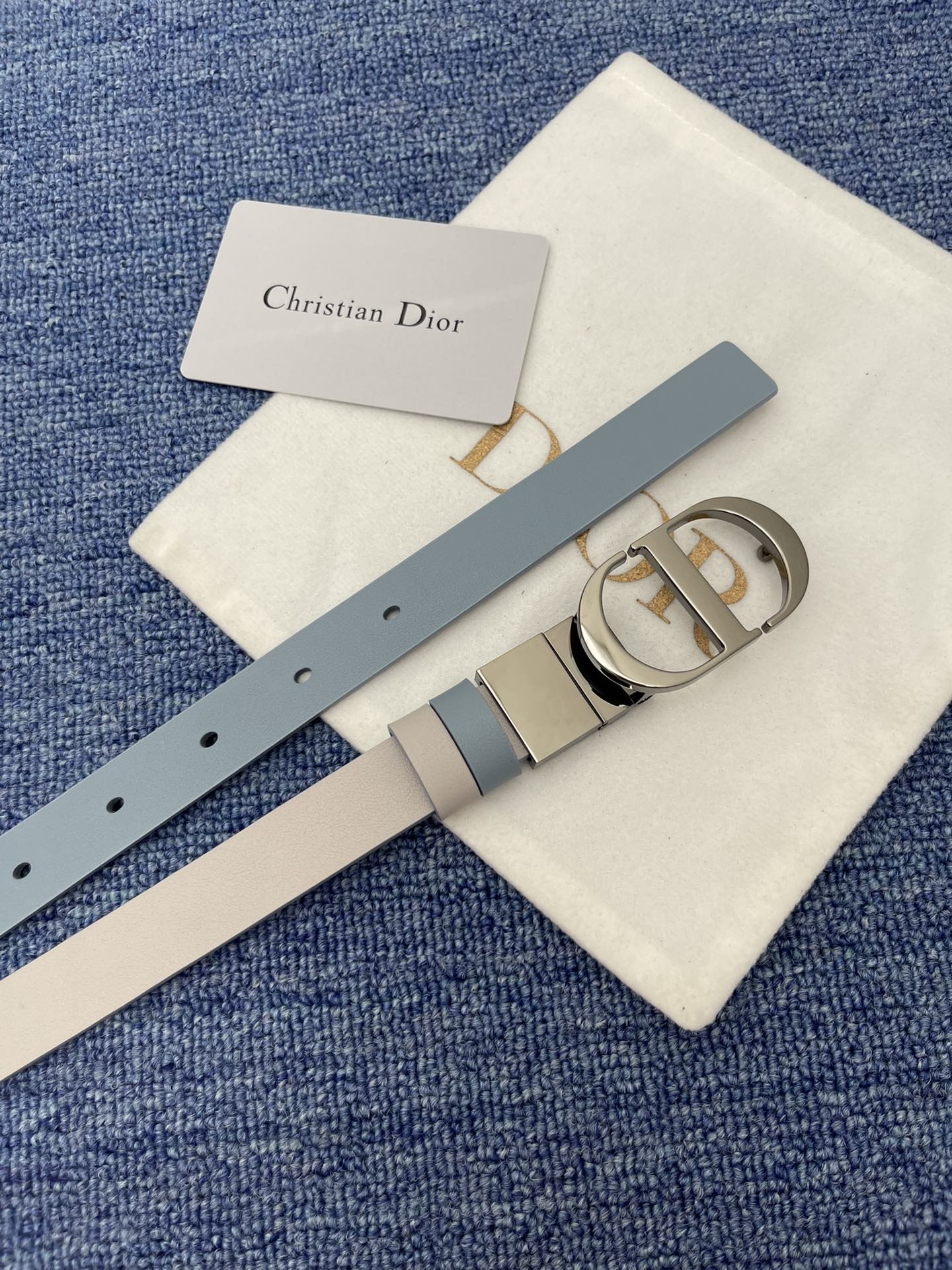 Dior Female Basic Belt Cow Leather Black Adjustable S-m