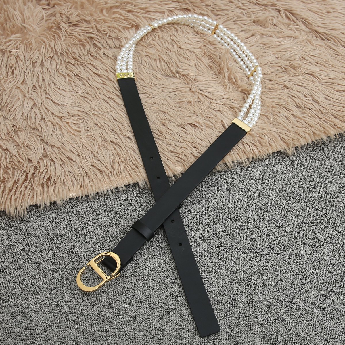 Dior Female Basic Belt Cow Leather Black S-m