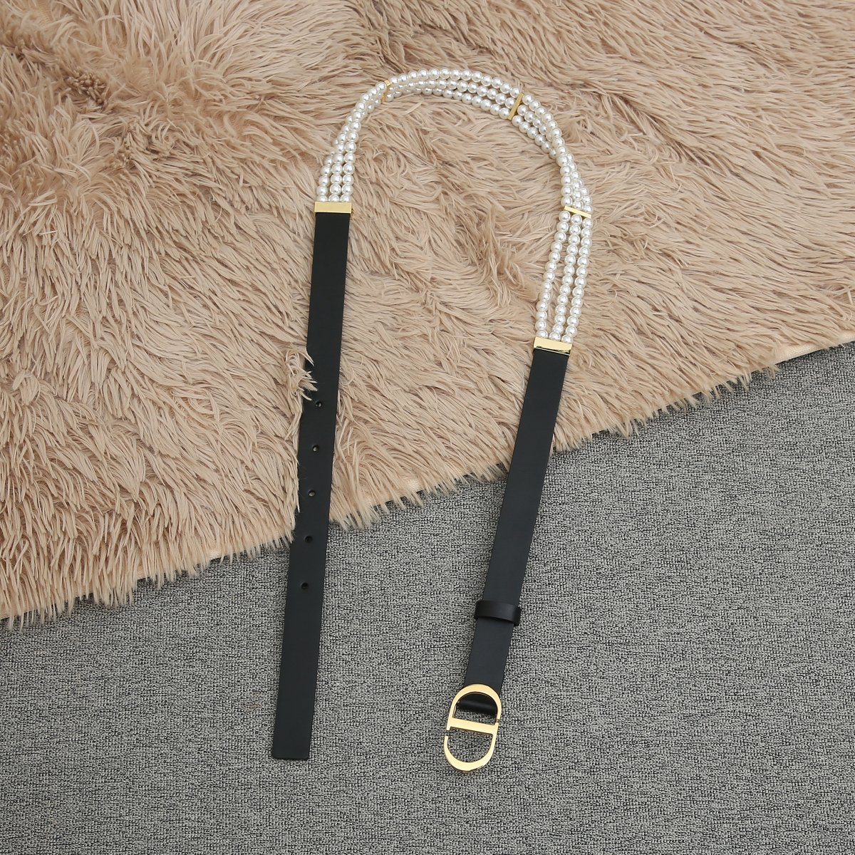 Dior Female Basic Belt Cow Leather Black S-m