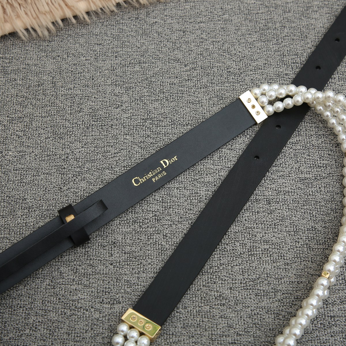 Dior Female Basic Belt Cow Leather Black S-m