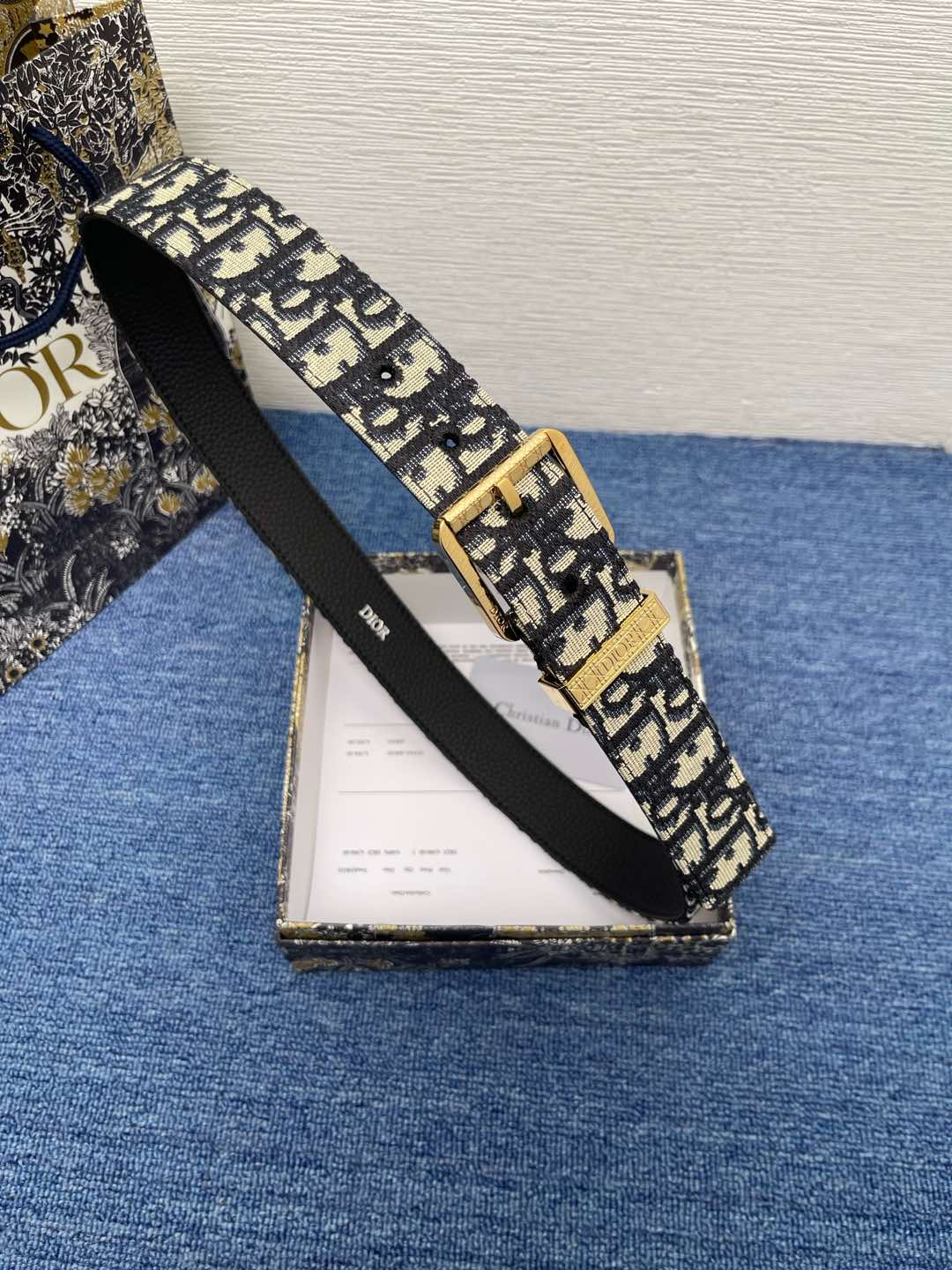 Dior Basic Belt Cow Leather Black L