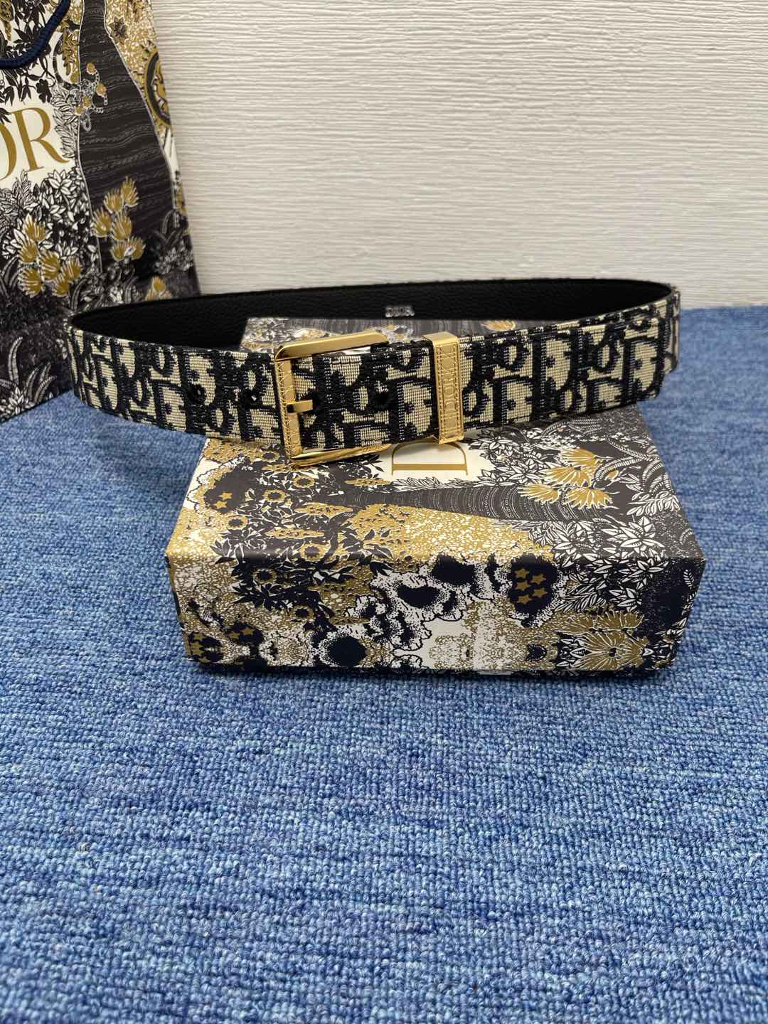 Dior Basic Belt Cow Leather Black L