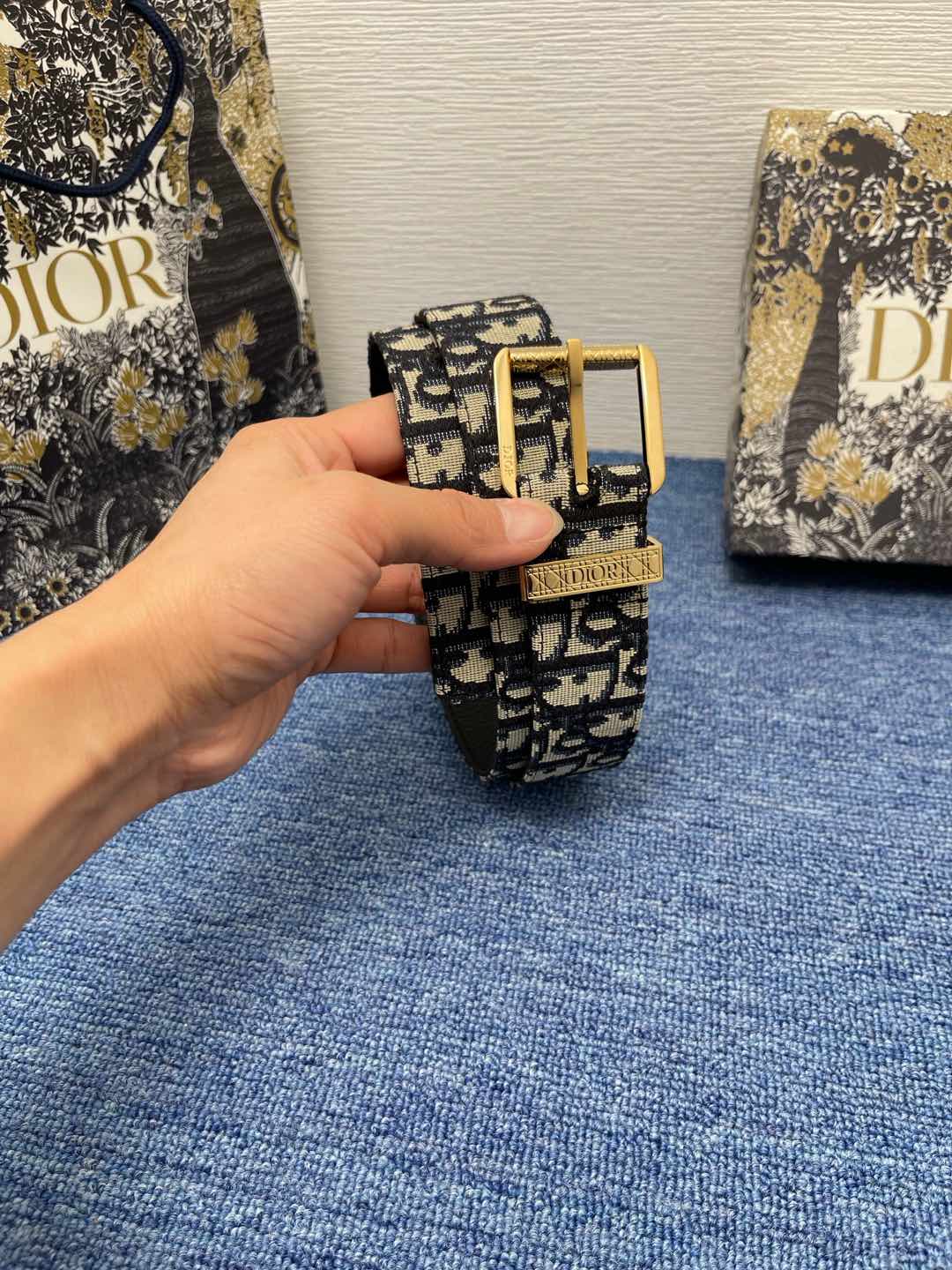 Dior Basic Belt Cow Leather Black L