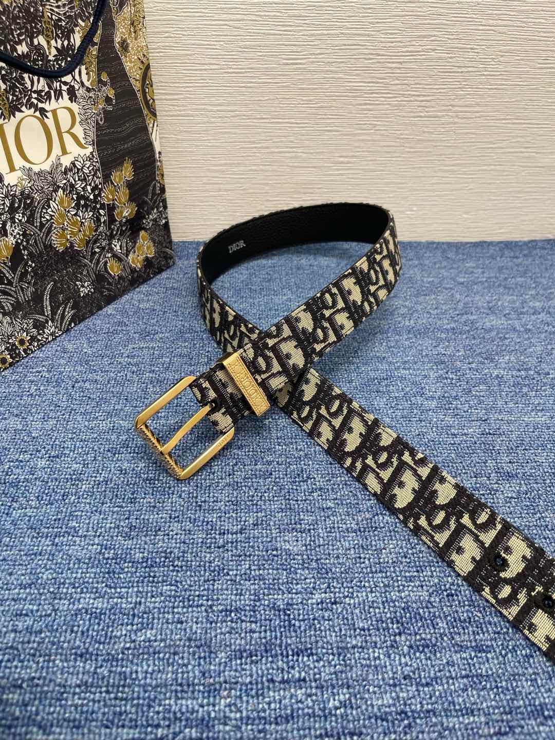 Dior Basic Belt Cow Leather Black L