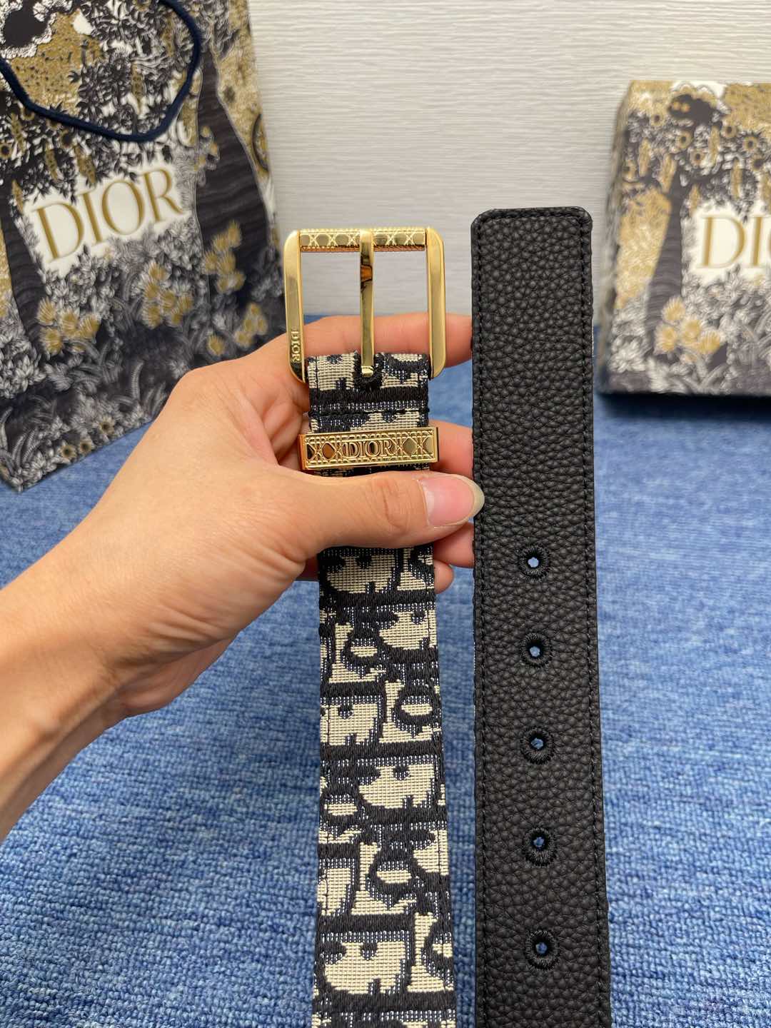 Dior Basic Belt Cow Leather Black L