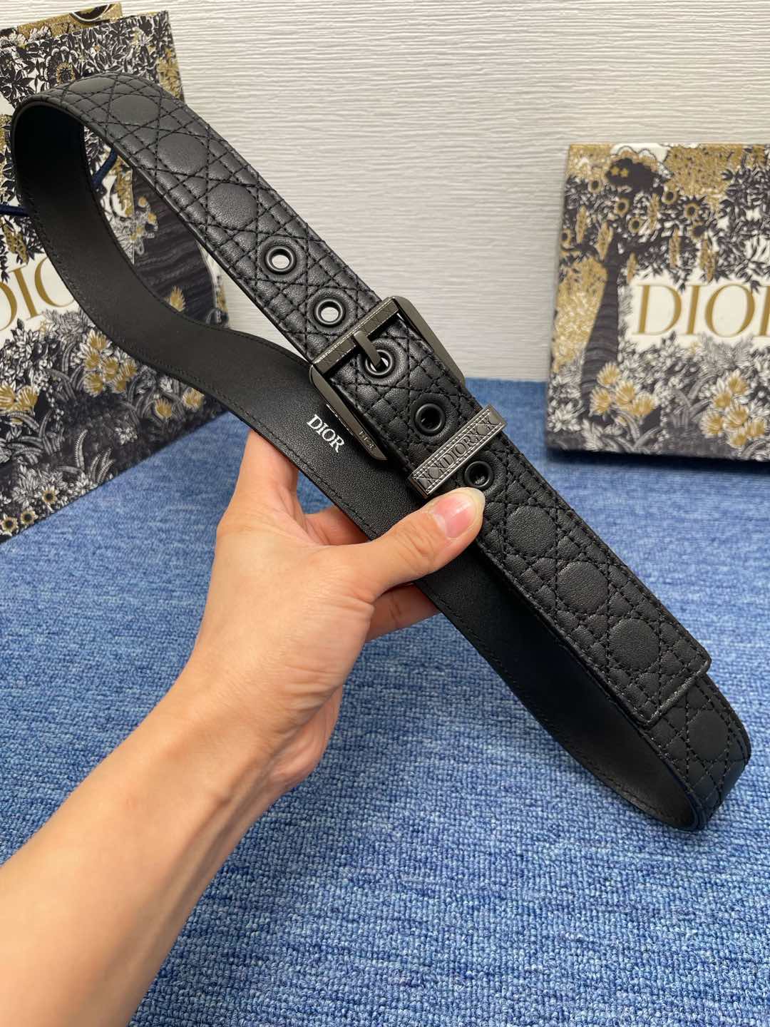 Dior Basic Belt Cow Leather Black L