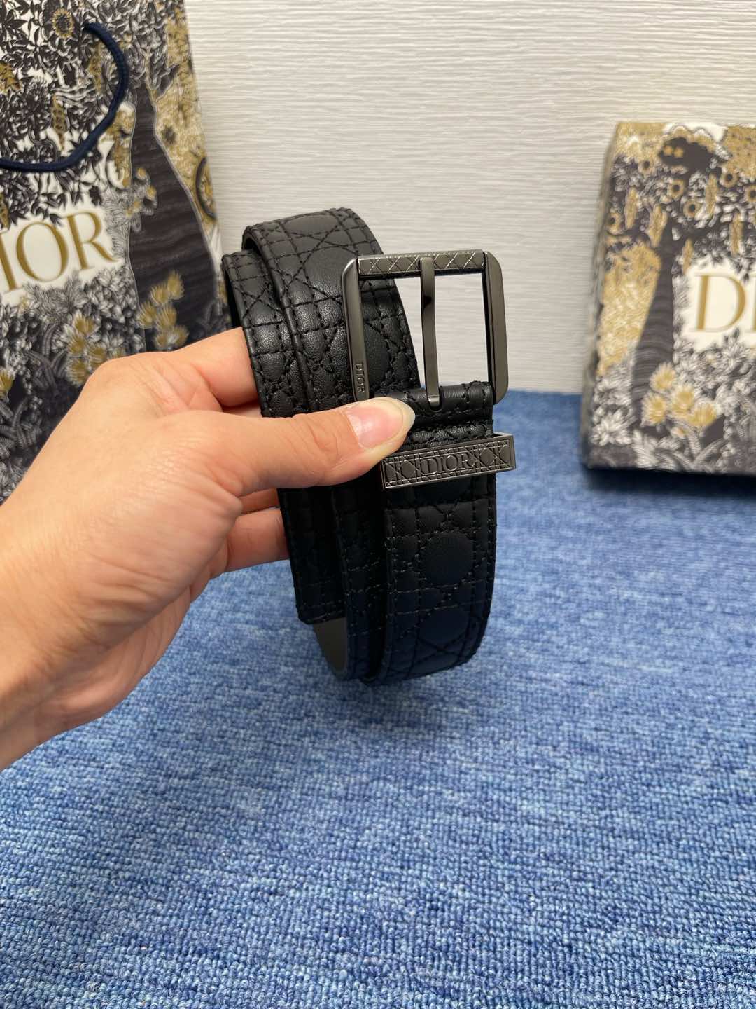 Dior Basic Belt Cow Leather Black L